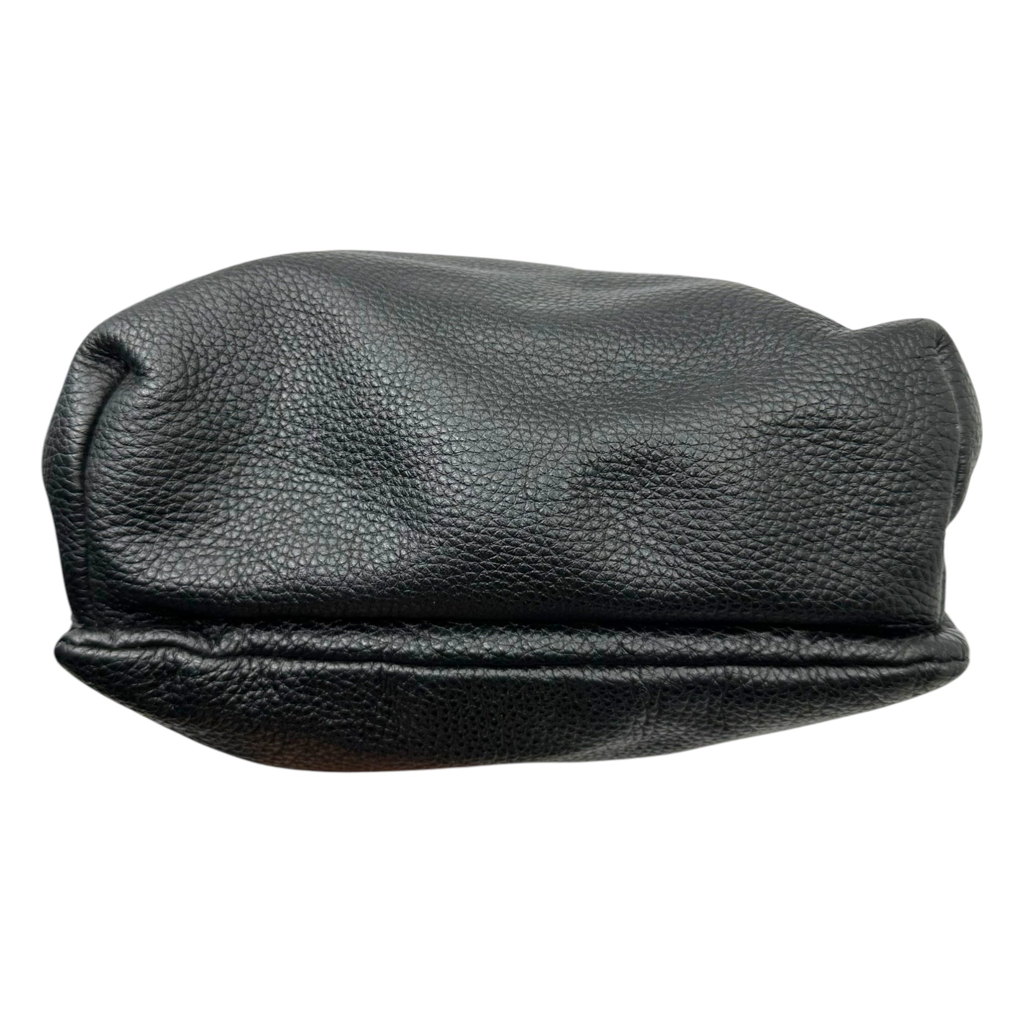 DOLCE&GABBANA(ドルチェ&ガッバーナドルガバ) Grained leather 3-zip shoulder bag シボ革 レザー 3ジップ ショルダー バッグ ブラック サコッシュ