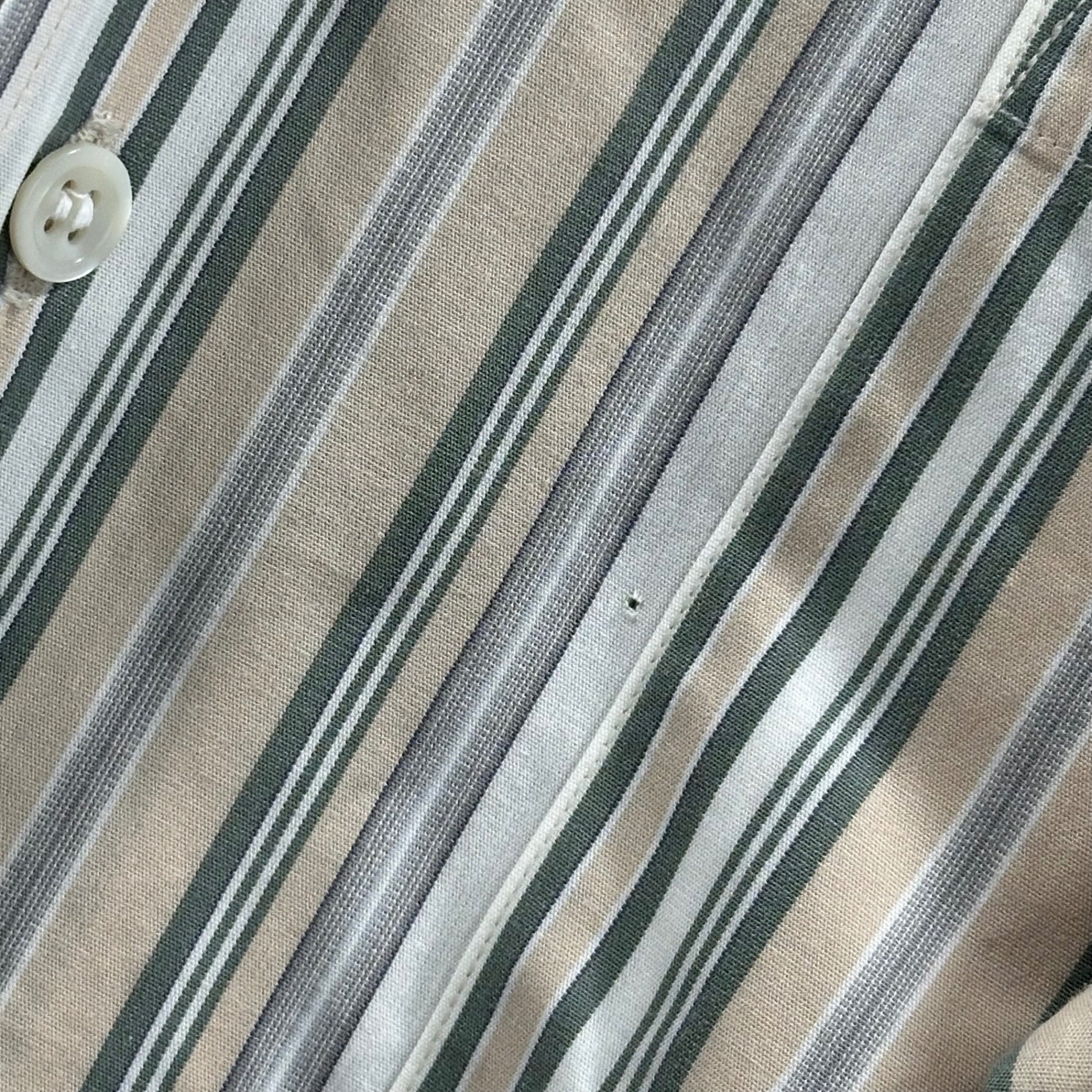 Christian Dior MONSIEUR(クリスチャンディオールムッシュ) 90's Striped L/S Shirt ストライプ 長袖 シャツ L ベージュ