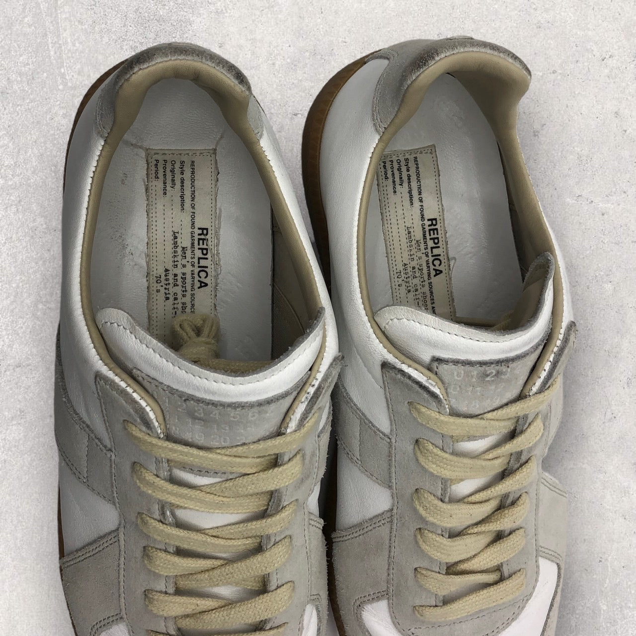Maison Margiela(メゾンマルジェラ) 22SS GERMAN TRAINER ジャーマントレーナー ローカット スニーカー S57WS0236 40(25.5~26cm) ホワイト 22年モデル