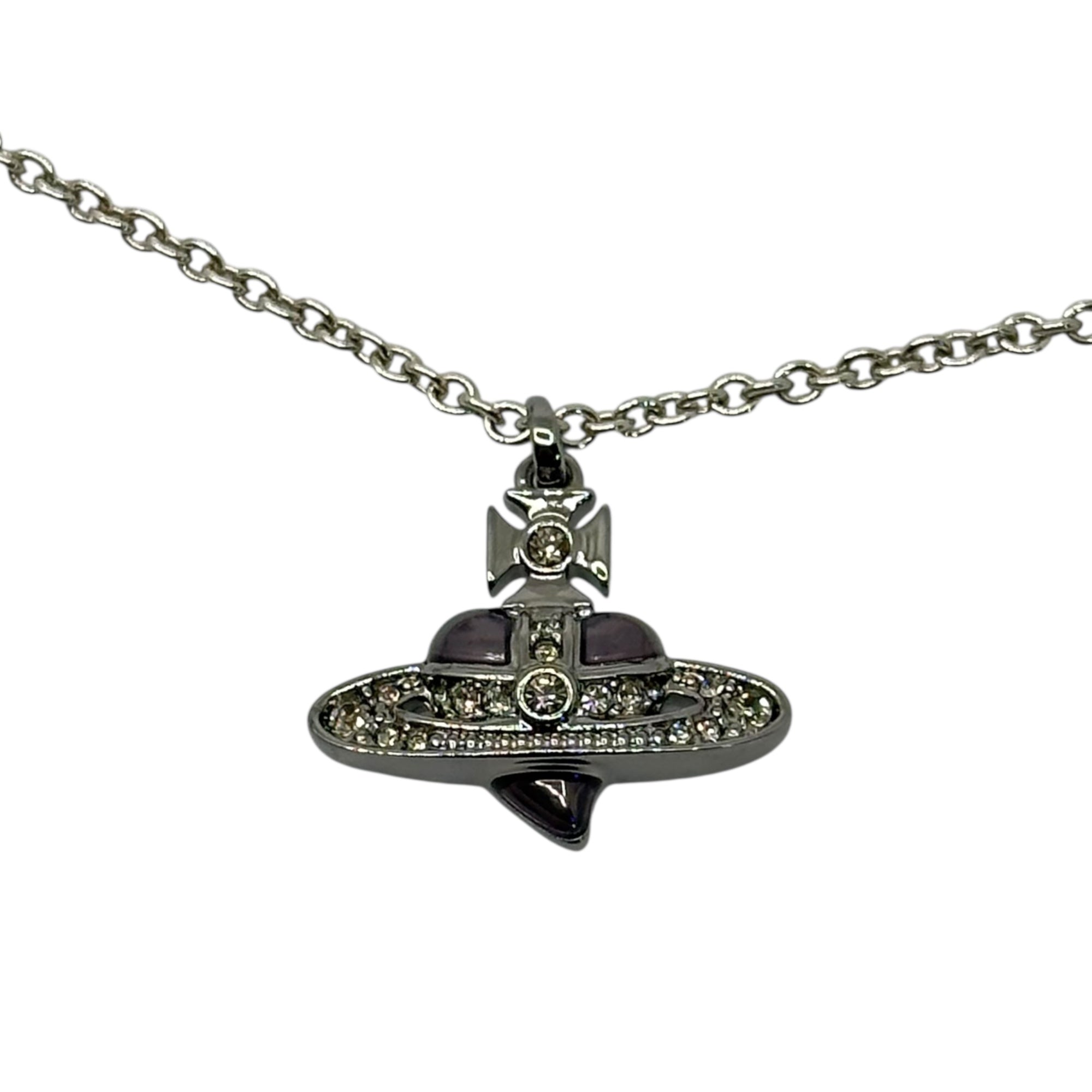 Vivienne Westwood(ヴィヴィアンウエストウッド) Diamante Heart Orb necklace ディアマンテ ハート オーブ ネックレス シルバー