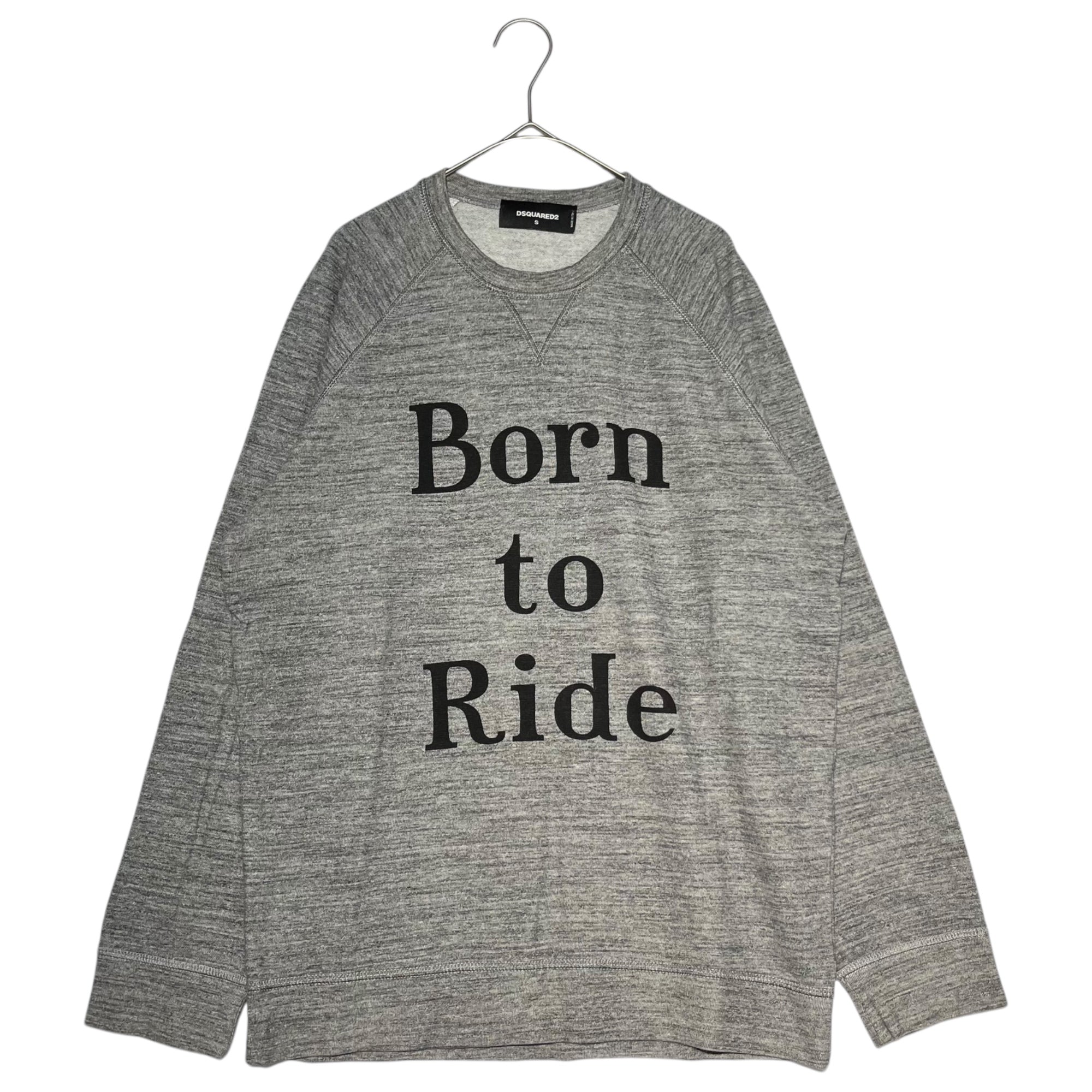 DSQUARED2(ディースクエアード) 15AW Born to ride ボーントゥライド プリント スウェット S74GU0102 S25202 S グレー