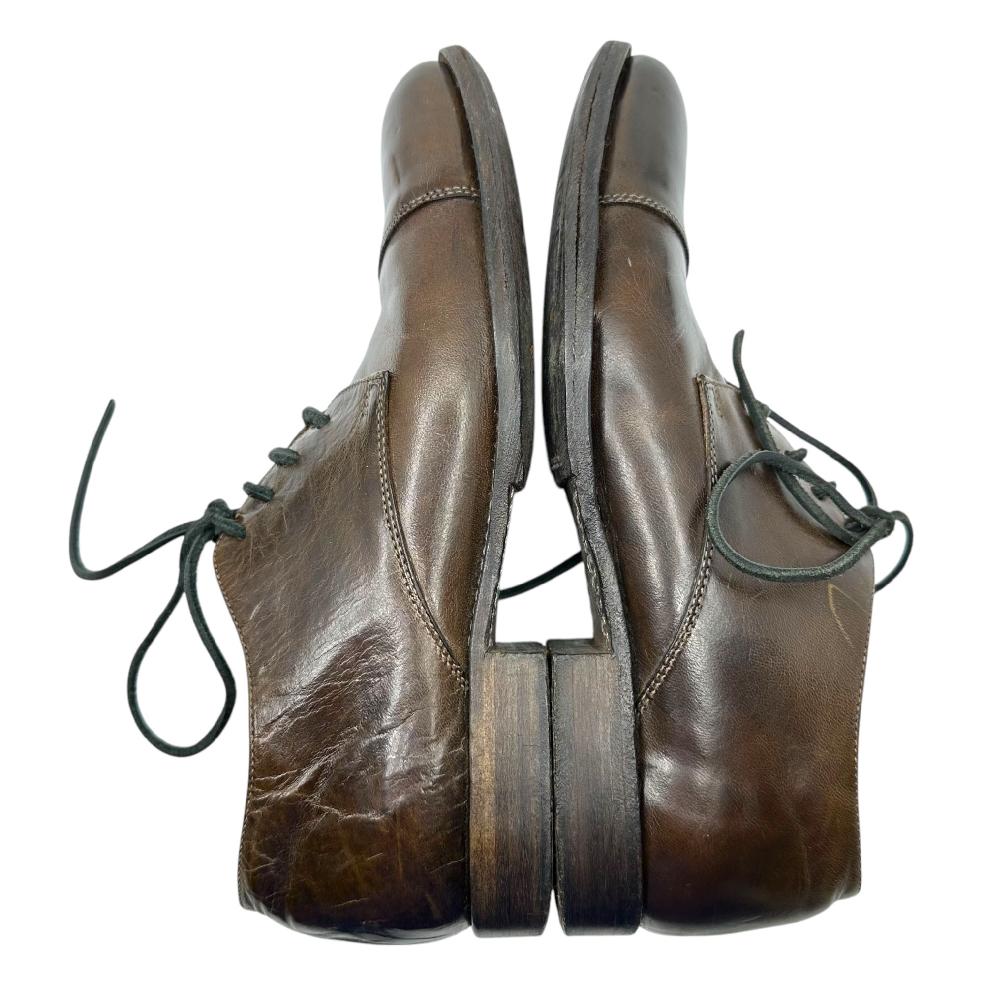 10sei0otto DIECISEIZEROOTTO(ディエイチセイゼロオット) straight tip leather shoes ストレート チップ レザー シューズ 41(26.5cm程度) ブラウン 革靴 イタリア製