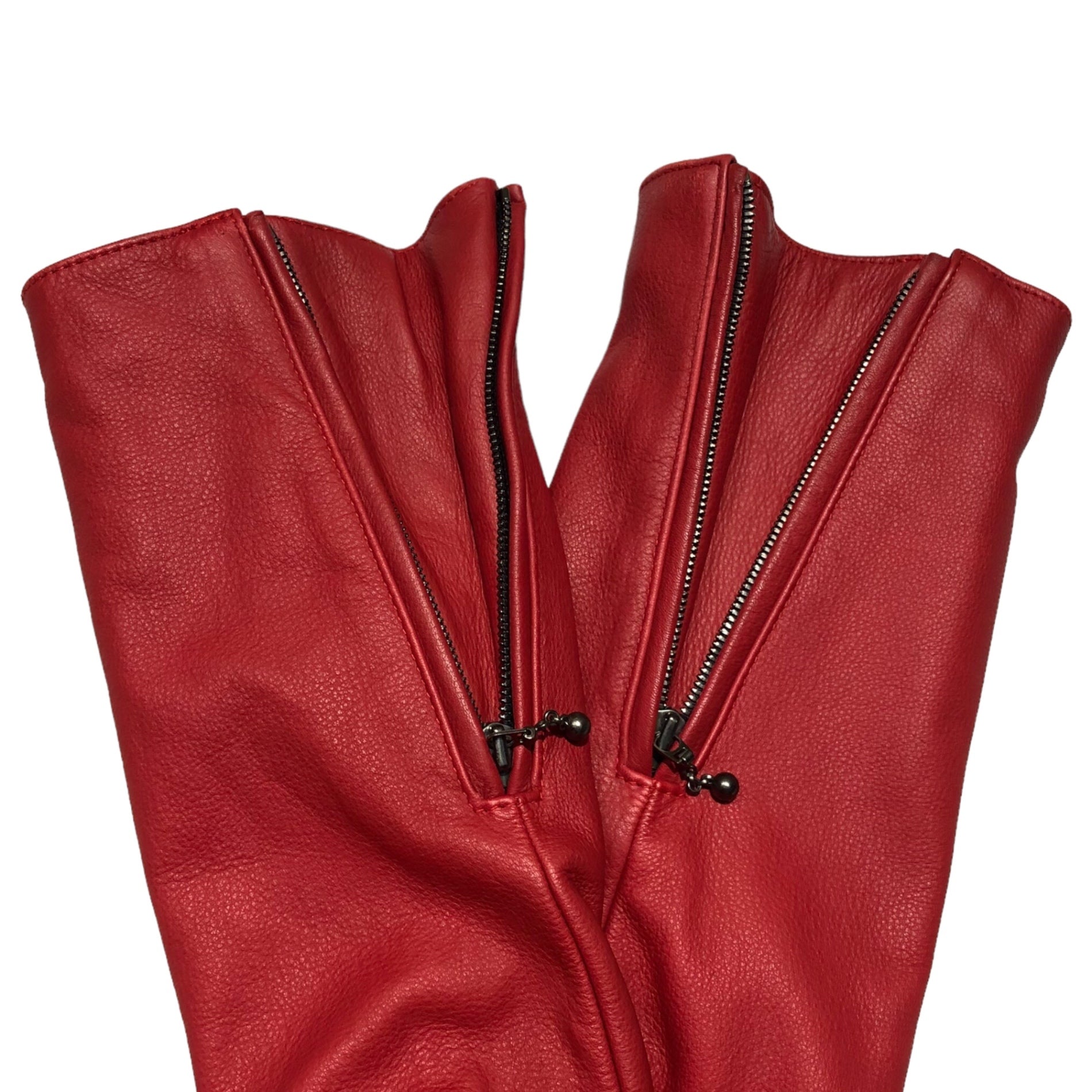 5351pour les hommes(ゴーサンゴーイチプールオム) single rider jacket シングル ライダース ジャケット 0240092025 L レッド レザー ダブルジップ