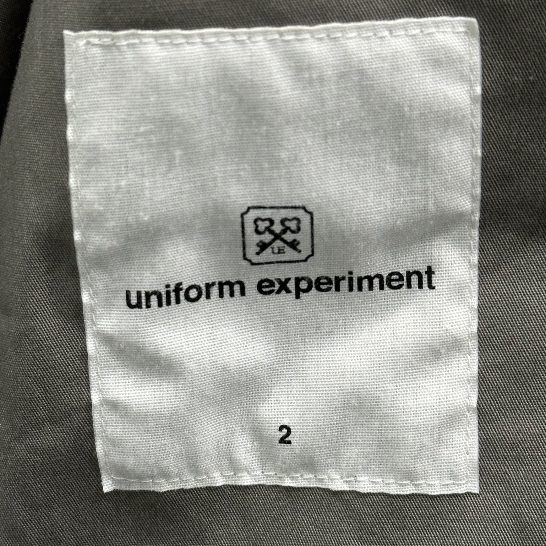 uniform experiment(ユニフォームエクスペリメント) 13SS Cotton-Stretch Casual Tailored Jacket コットン ストレッチ カジュアル テーラード ジャケット UE-130012 2(M程度) グレー