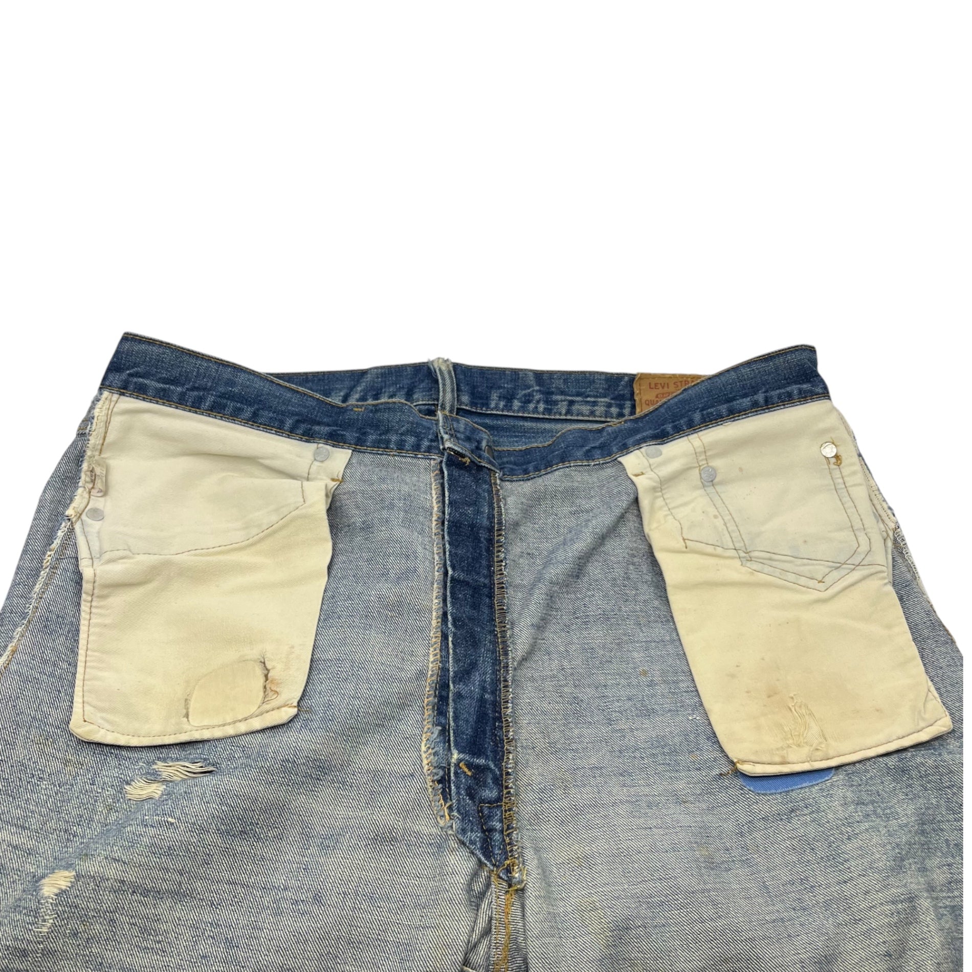 Levi's(リーバイス) 70’s 66前期 505 Vintage straight denim pant ヴィンテージ ストレート デニム パンツ 505-021 W40(実寸W37~38) インディゴ 75年7月製造 裏ボタン8 42TALON スモールe 70年代