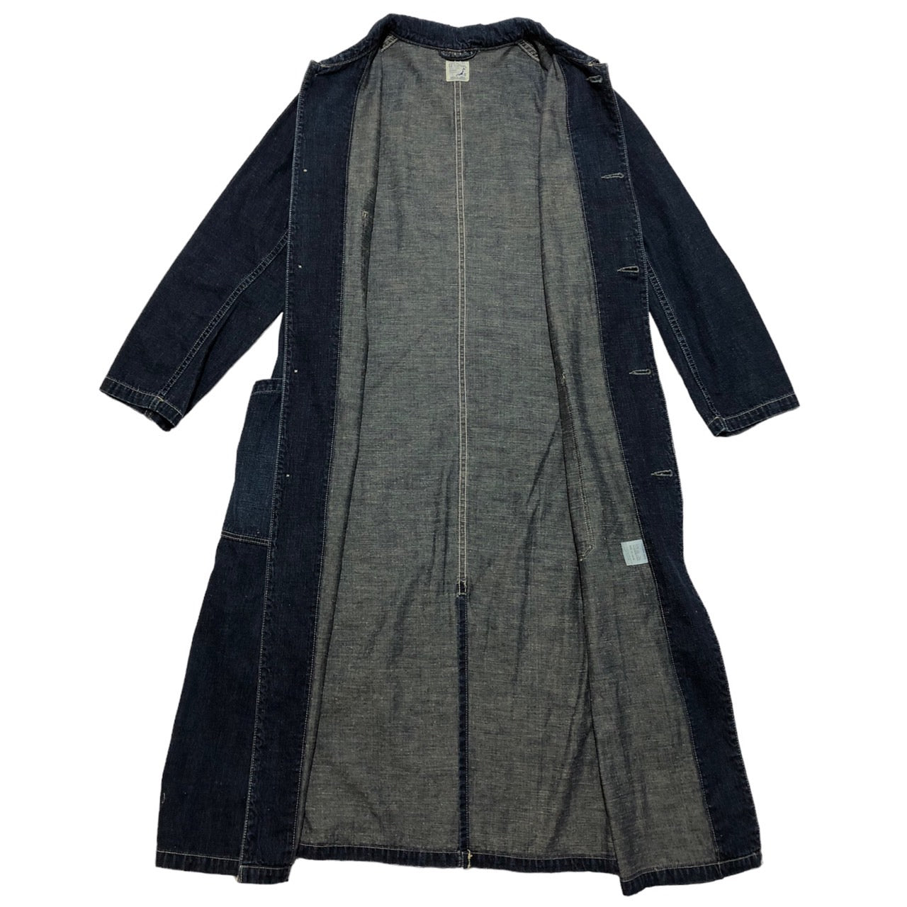 orslow(オアスロウ) デニムエンジニアコート/ショップコート/ロングコート 0(XSサイズ程度) インディゴ/ブルー