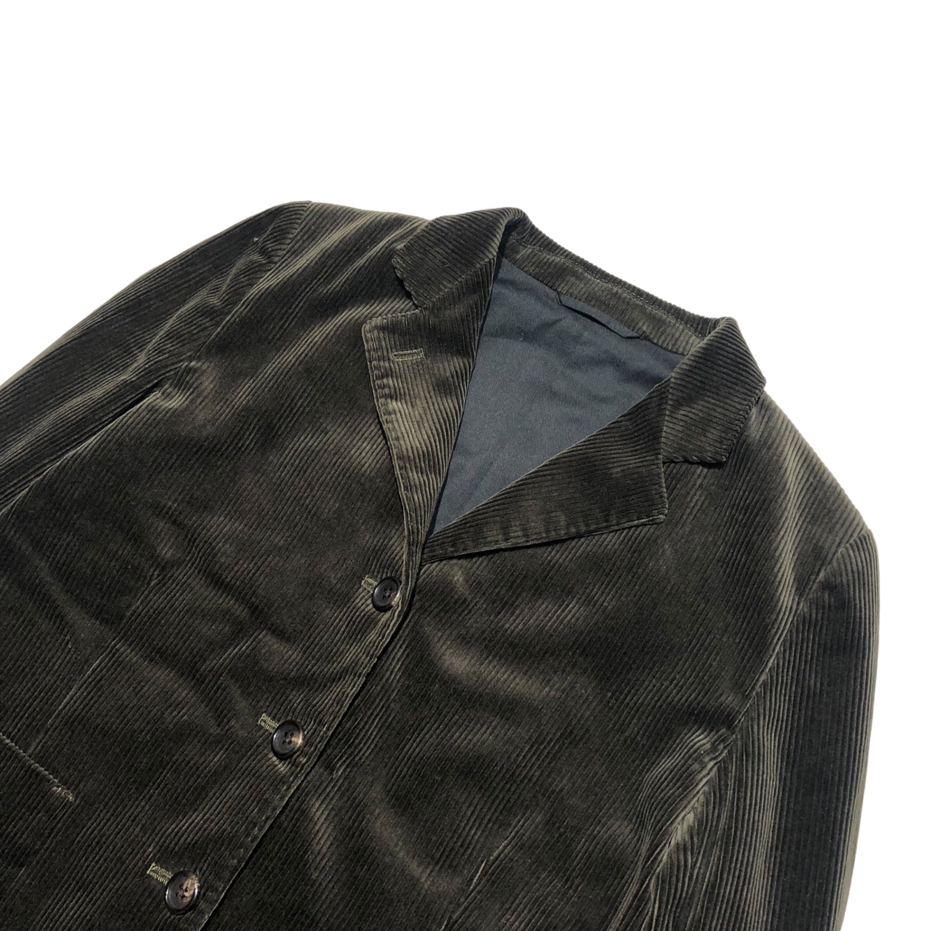 MARGARET HOWELL(マーガレットハウエル) 17AW corduroy setup コーデュロイ セットアップ スーツ 578-7220003 SIZE 2&1 ダークカーキ