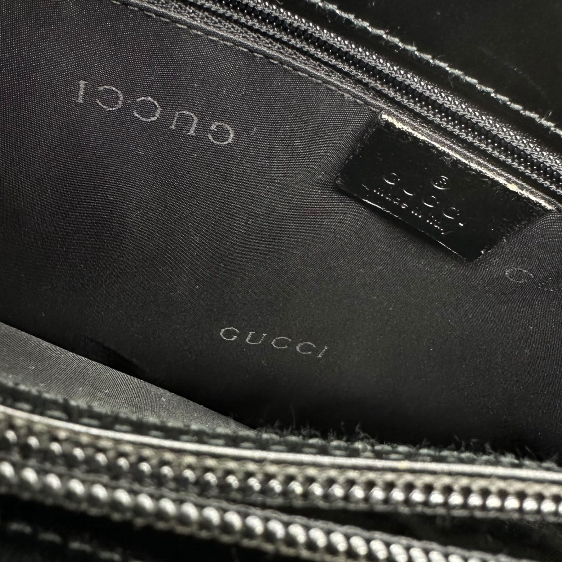 GUCCI(グッチ) Hose Bits Metal handle nylon hand bag ホース ビット メタル ハンドル ナイロン ハンド バッグ 002-1025 ブラック OLD 鞄