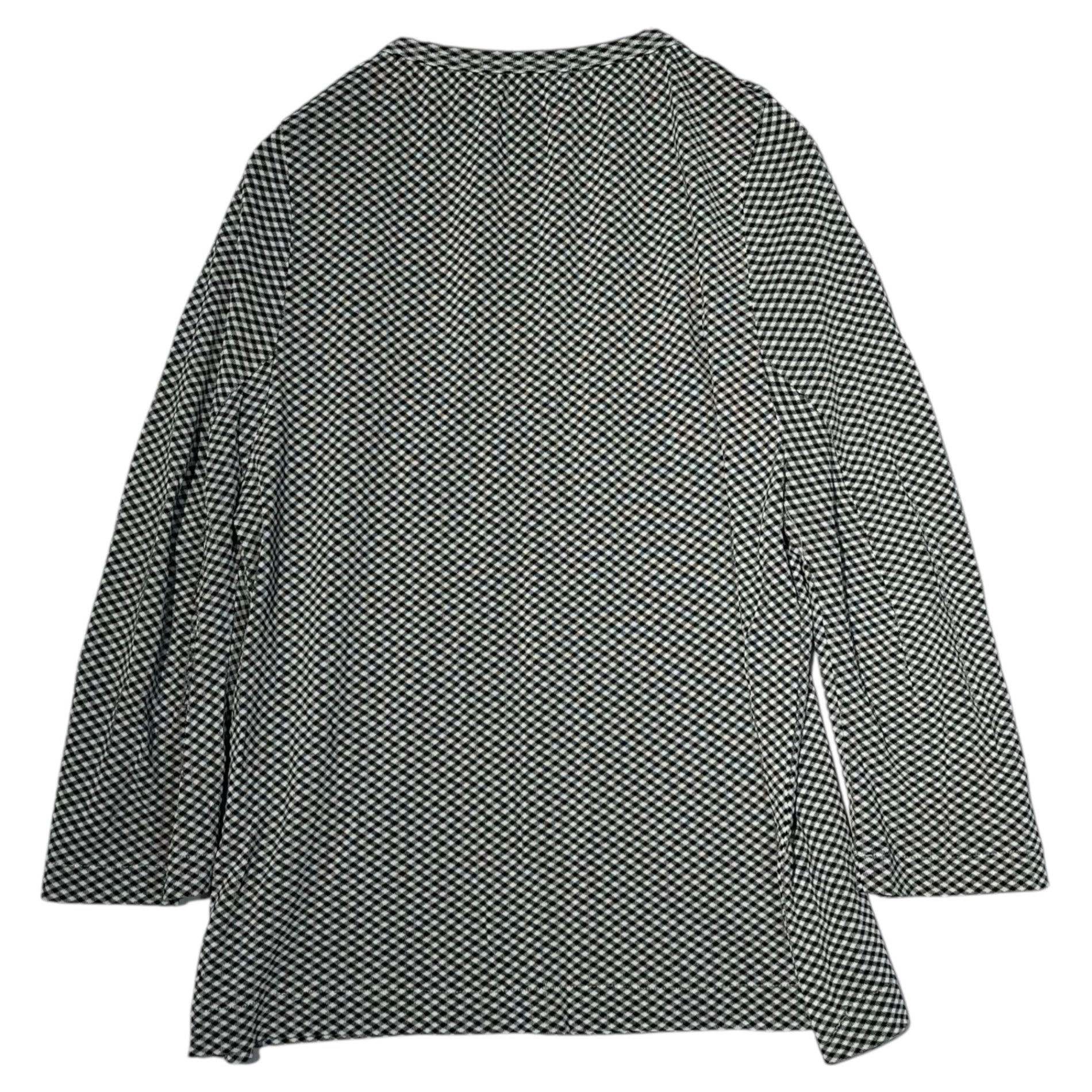 tricot COMME des GARCONS(トリココムデギャルソン) 90's Micro Check Cut and Sewn 90年代 マイクロ チェック カットソー TT-100410 FREE ホワイト×ブラック AD1993