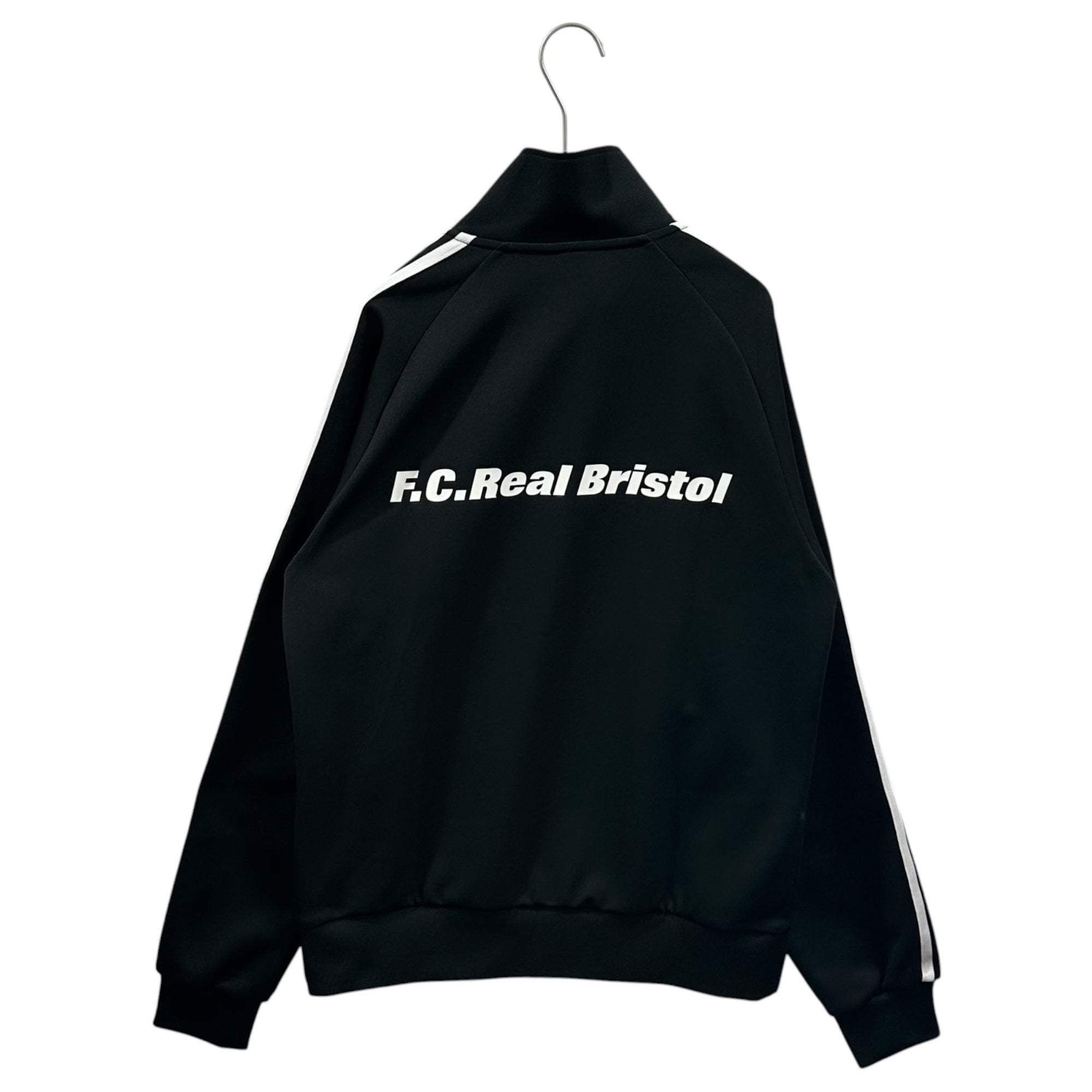 F.C.Real Bristol FCRB(エフシーレアルブリストル) 2024SS TRAINING TRACK JACKET トレーニング トラック ジャケット FCRB-240012 S ブラック×ホワイト 参考定価26,400円+税