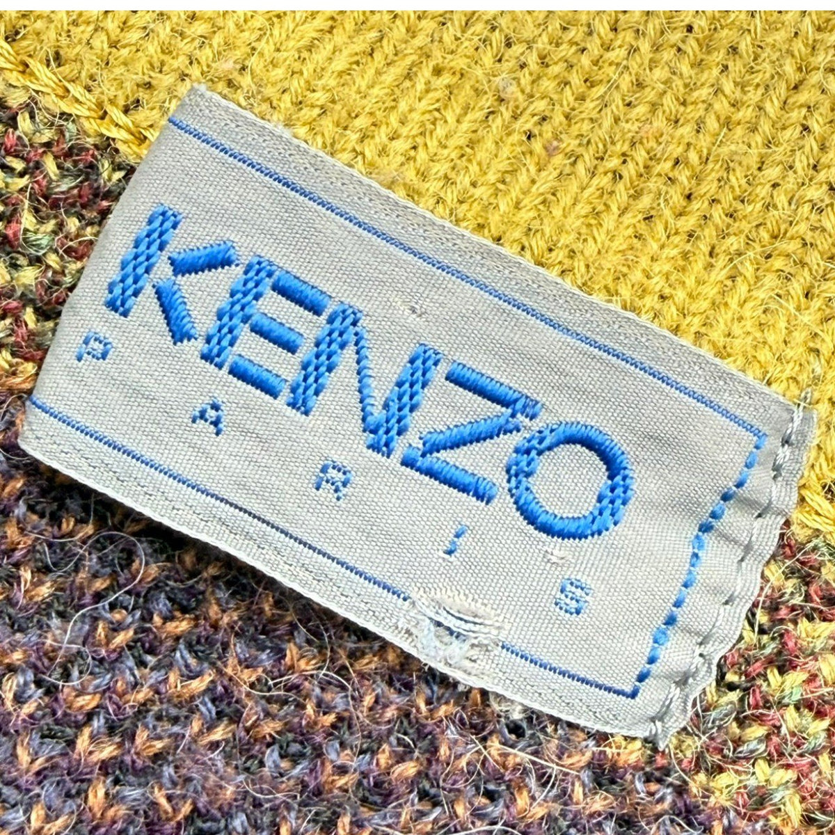 KENZO(ケンゾー) 1980’s~1990's All-over pattern Alpaca wool knit 総柄 アルパカ ウール ニット 表記無(M程度) マルチ 80年代~90年代 ヴィンテージ