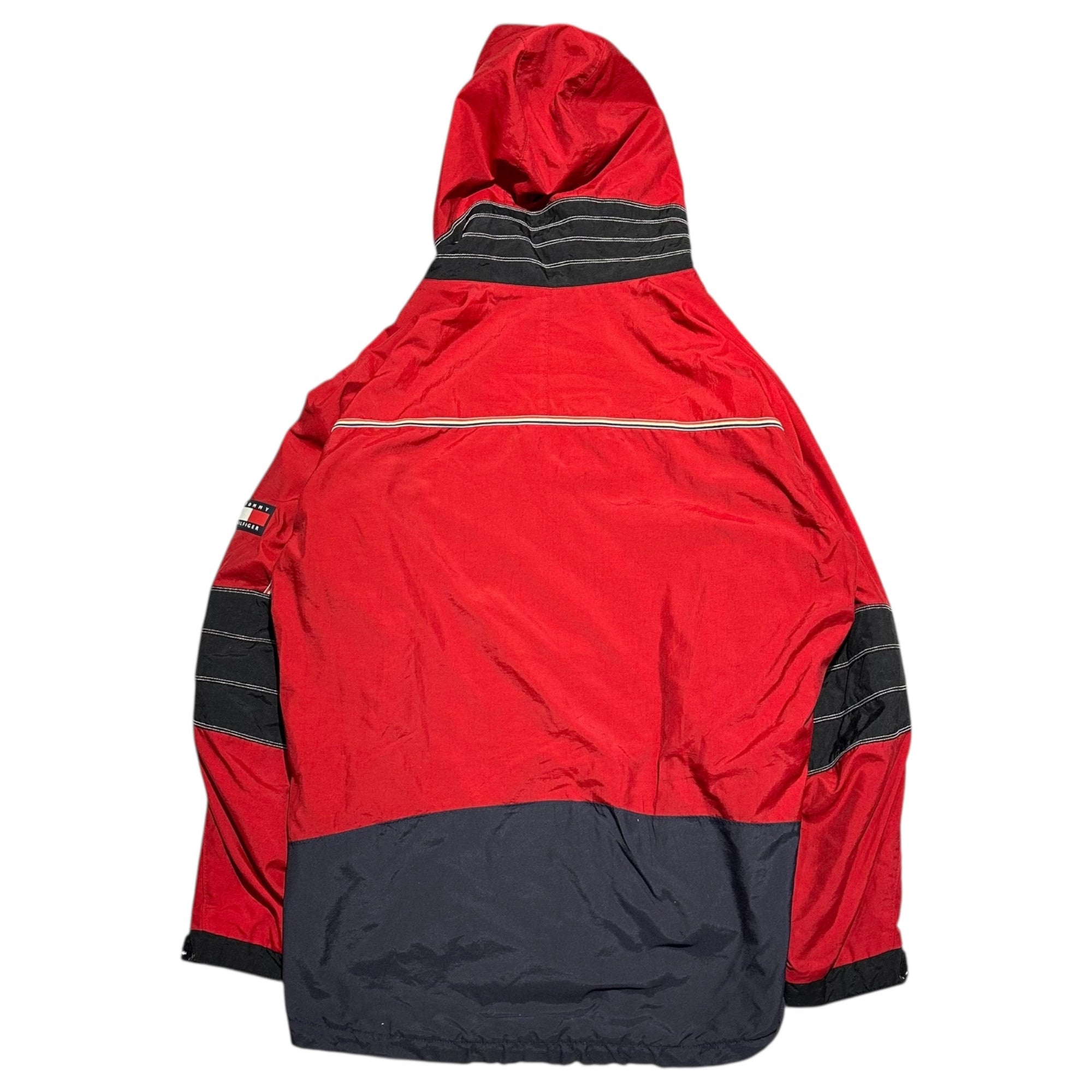 TOMMY HILFIGER(トミーヒルフィガー) 00's Big Size Mountain Parka ビッグ サイズマウンテンパーカー XXL レッド×ブラック