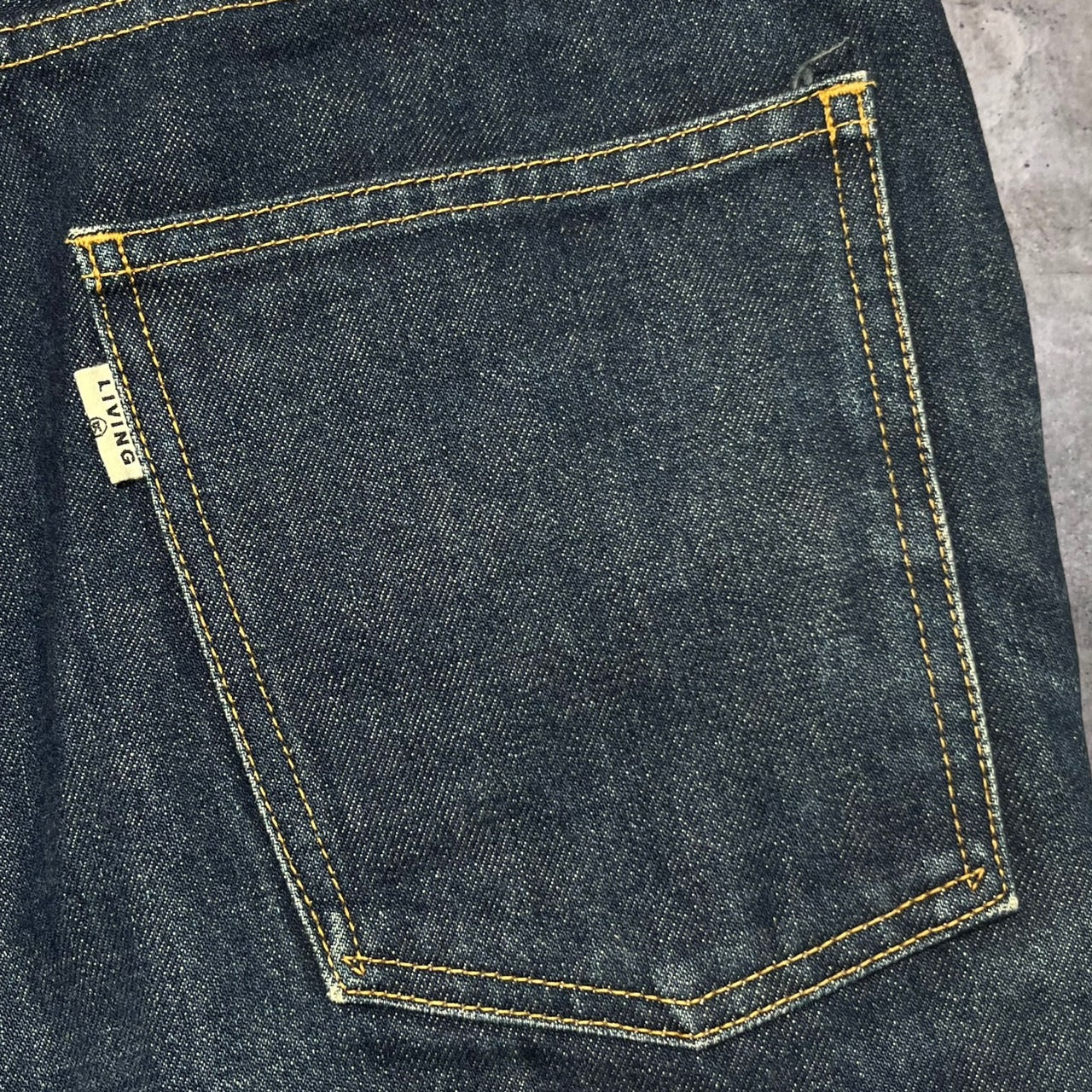 LIVING CONCEPT(リビングコンセプト) 5POCKET WIDE DENIM PANTS 161-90501 0(XSサイズ程度) ブルー