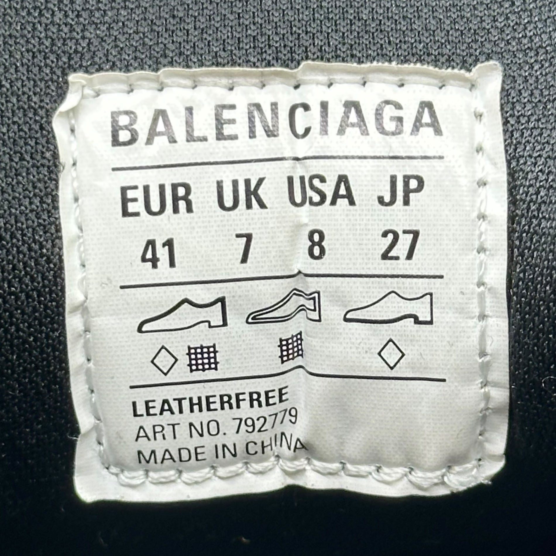 BALENCIAGA(バレンシアガ) 10XL White Black 厚底 スニーカー 792779 27cm ホワイト