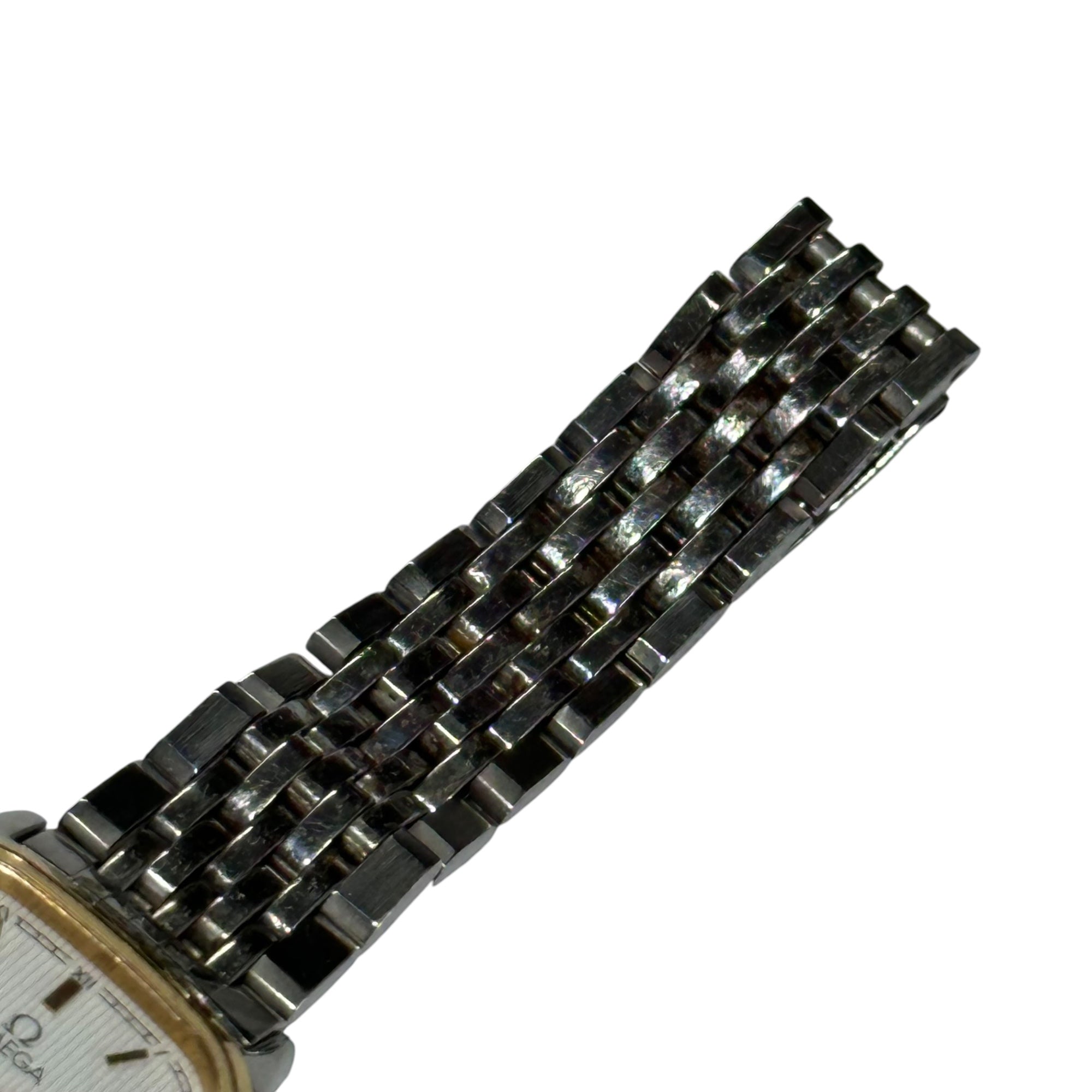 OMEGA(オメガ) Vintage Seamaster Date ヴィンテージ シーマスター デイト 腕時計 ホワイト×シルバー クオーツ スクエア