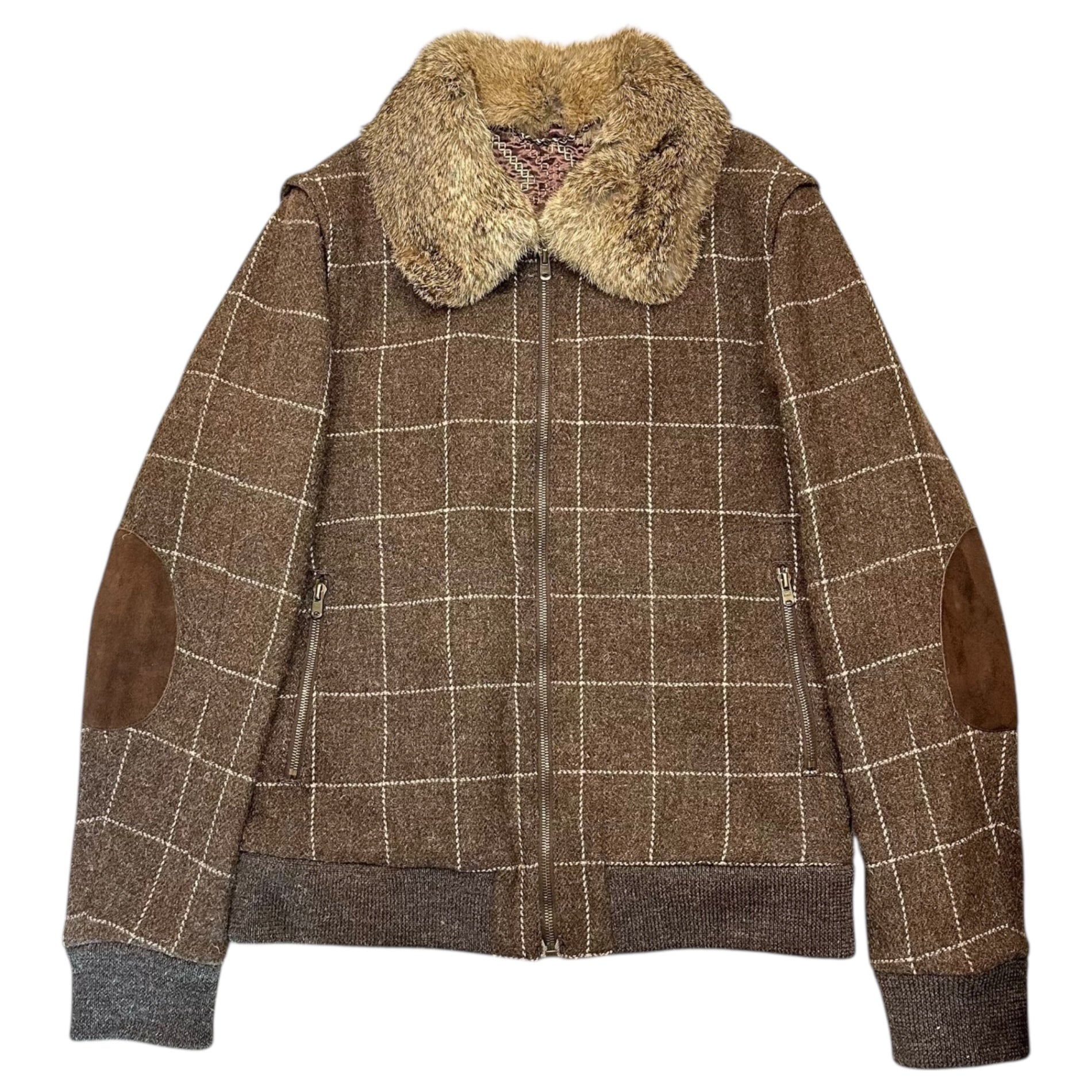 NUMBER (N)INE(ナンバーナイン) 02AW George Period Rabbit Fur Trim