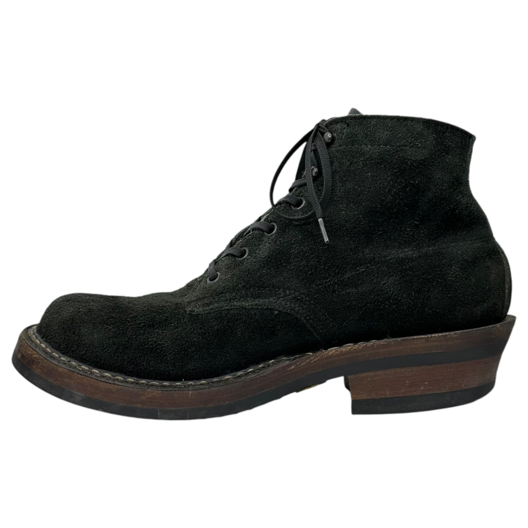 WHITE’S BOOTS(ホワイツブーツ) Semi-dress Lace-up Boots セミドレス レースアップ ブーツ スウェード スエード 9 1/2 E(27.5~28.0cm程度) ブラック スウェード × レザー コンビ