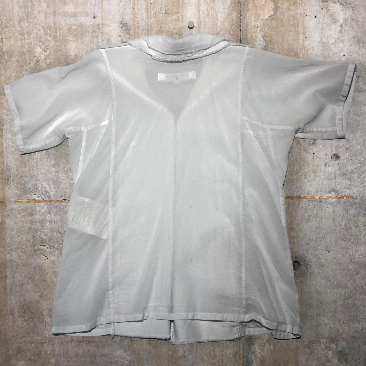COMME des GARCONS JUNYA WATANABE(コムデギャルソンジュンヤワタナベ) switching layered short sleeve shirt/半袖シャツ JO-B090 S ホワイト AD2005