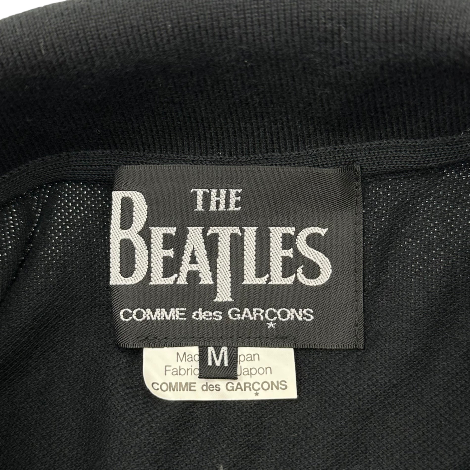 THE BEATLES COMME des GARCONS(ザビートルズコムデギャルソン) Apple One-Point Logo Polo Shirt リンゴ ワンポイント ロゴ ポロシャツ VF-T006 M ブラック×グリーン AD2010
