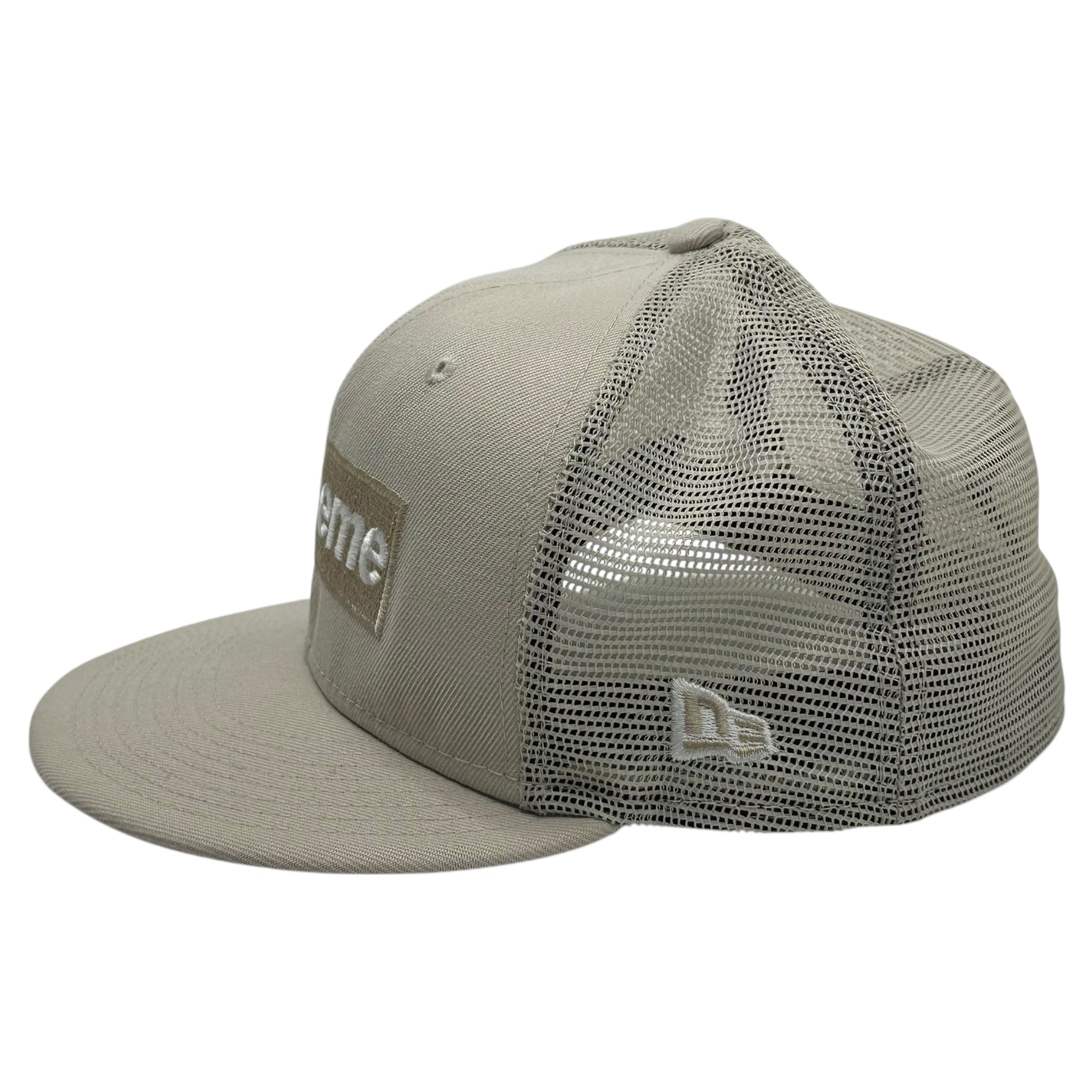 SUPREME(シュプリーム) 23SS Box Logo Mesh Back New Era ボックスロゴ メッシュ バック ニューエラ コラボ キャップ 7 3/8(58.7cm) アイボリー