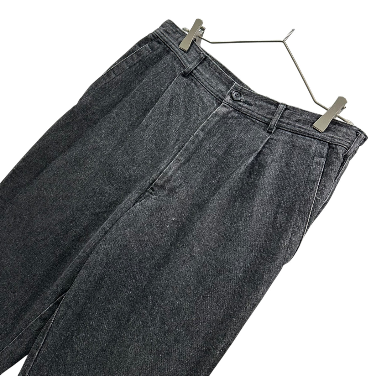 COMME des GARCONS HOMME PLUS(コムデギャルソンオムプリュス) 1999SS Basic Tapered Black Denim Pants ベーシック テーパード ブラック デニム パンツ PP-04053L L ブラック AD1998 90s アーカイブ