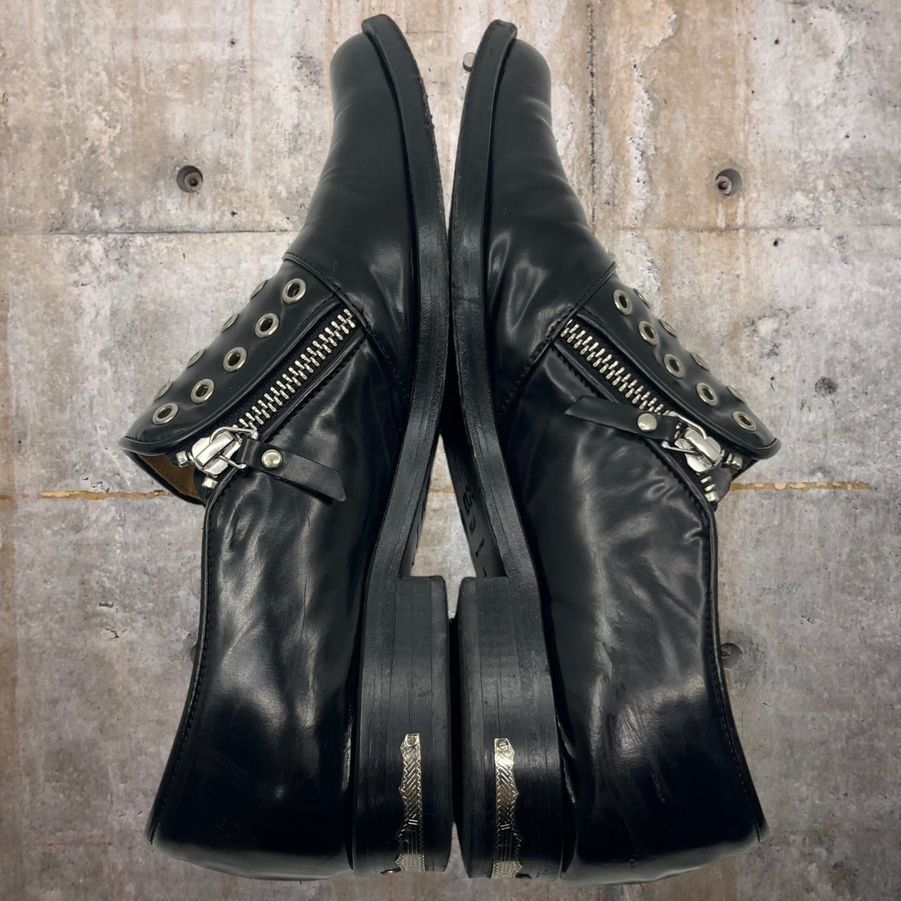 TOGA PULLA(トーガプルラ) 20AW EYELET SIDEZIP SHOES/レザーシューズ 0320G 39(24cm程度) ブラック