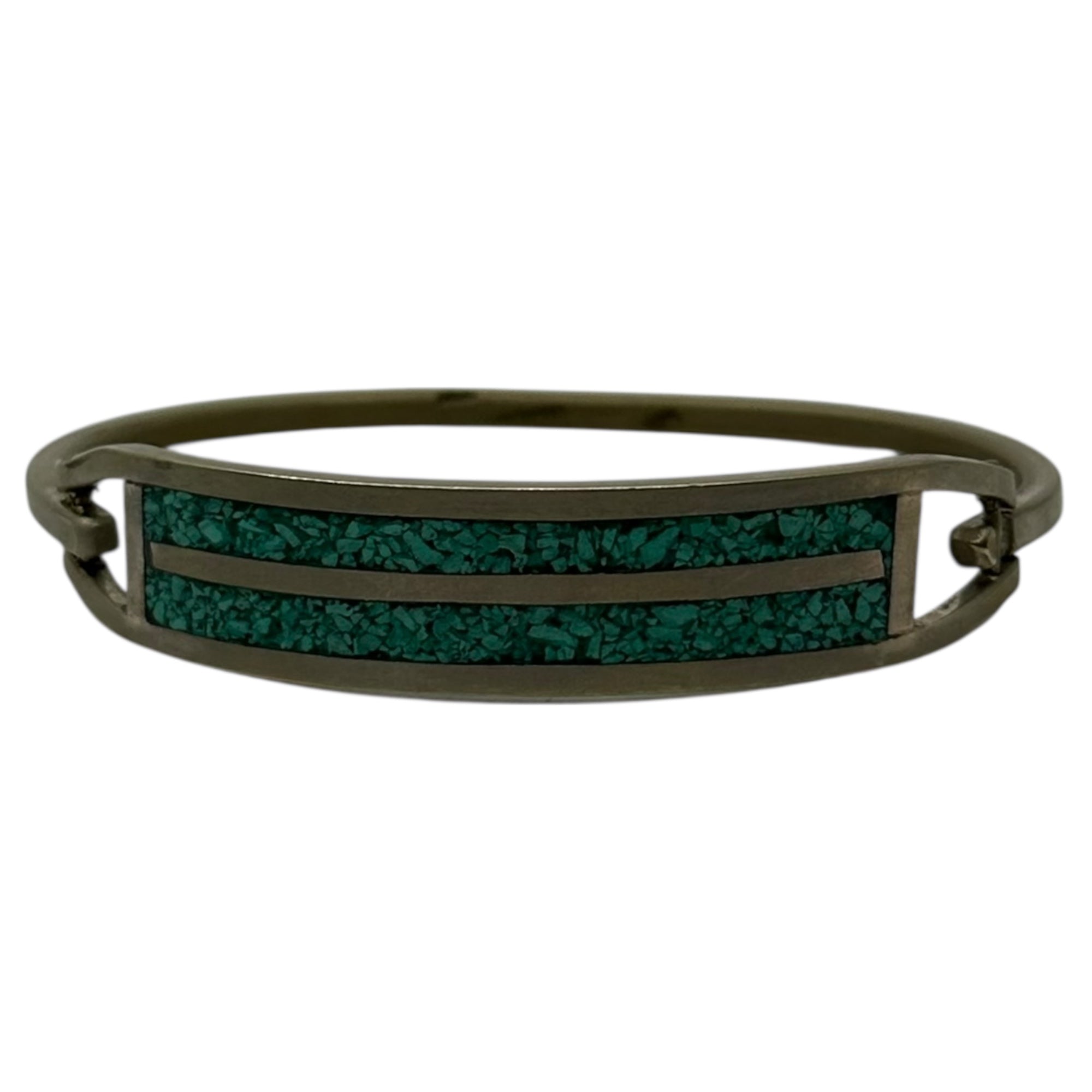 VINTAGE(ヴィンテージ) alpaca mexico turquoise silver bangle アルパカ メキシコ ターコイズ シルバー バングル シルバー×ターコイズ