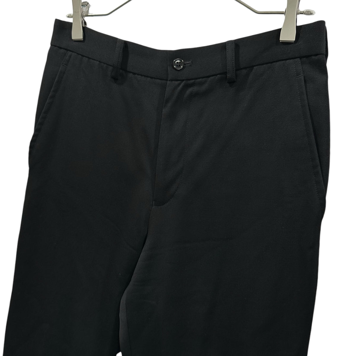 BLACK COMME des GARCONS(ブラックコムデギャルソン) 2020SS Wool gabardine cropped trousers ウールギャバジン クロップド スラックス 1E-P020 L ブラック AD2019 パンツ