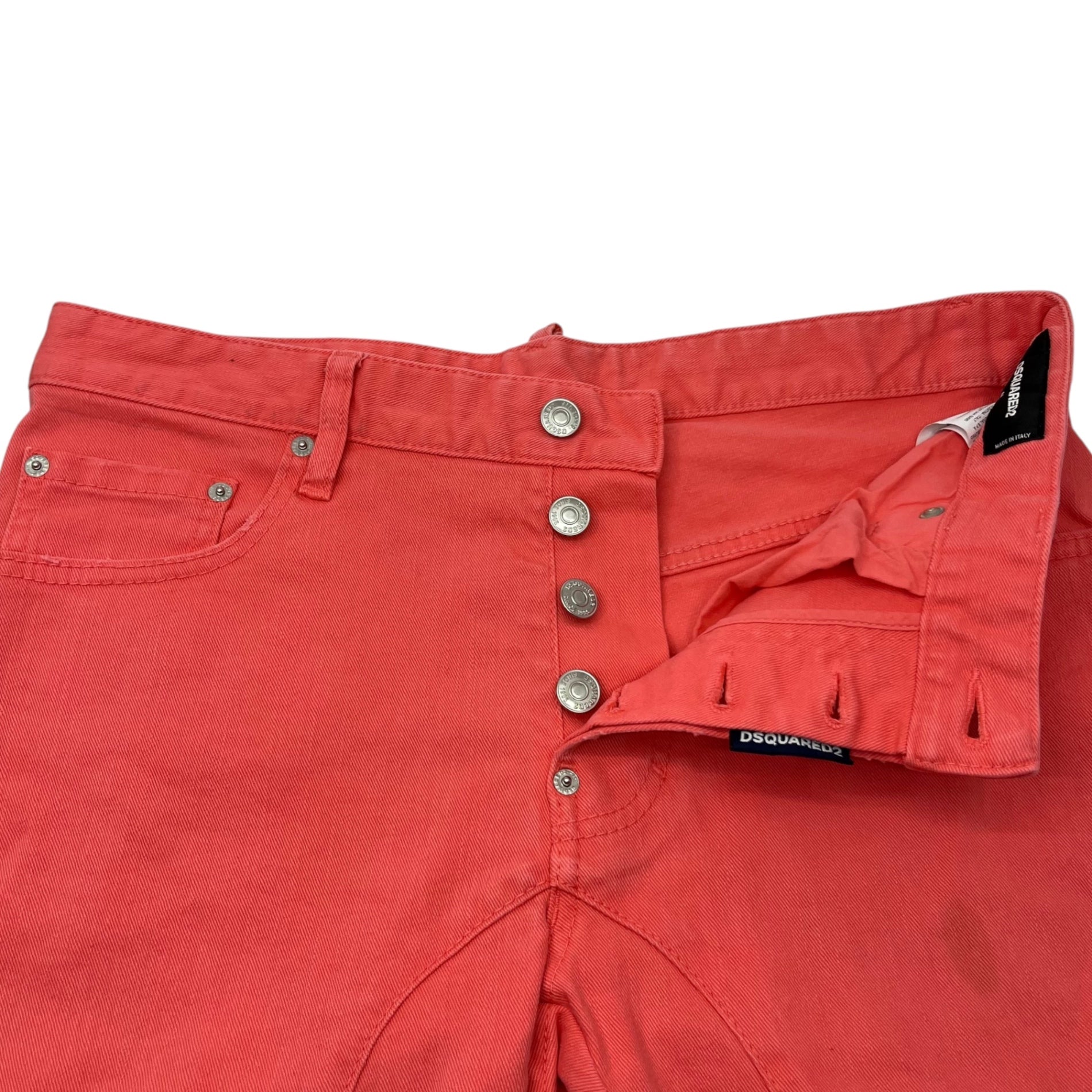 DSQUARED2(ディースクエアード) Tidy Biker Jean テディバイカー ピンクカラー スキニー デニム パンツ S71LB0115 46(M程度) ピンク