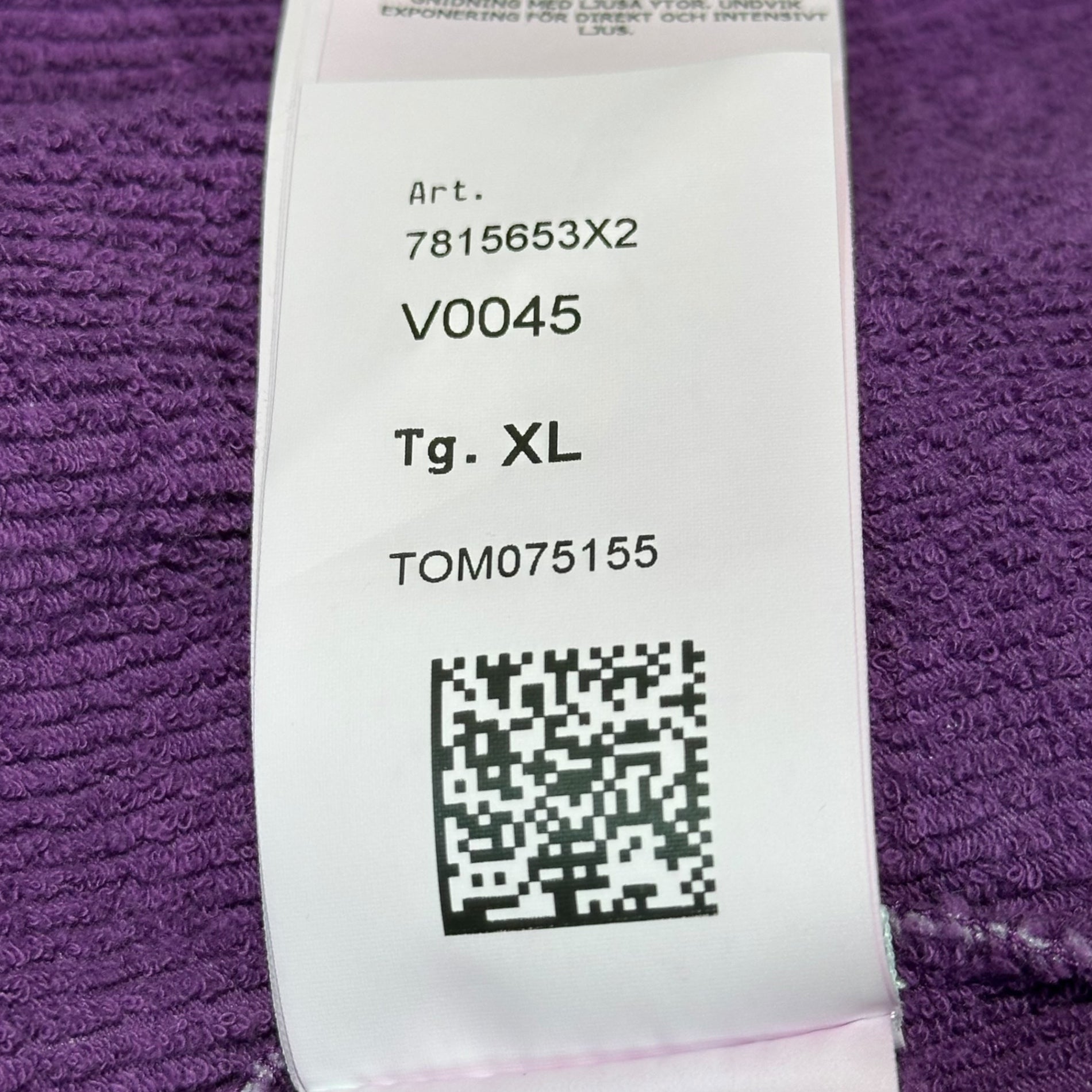 STONE ISLAND(ストーンアイランド) Marina Plated Dyed Hooded Sweat マリーナ プレート加工 染め フード付きスウェット 7815653X2 XL パープル