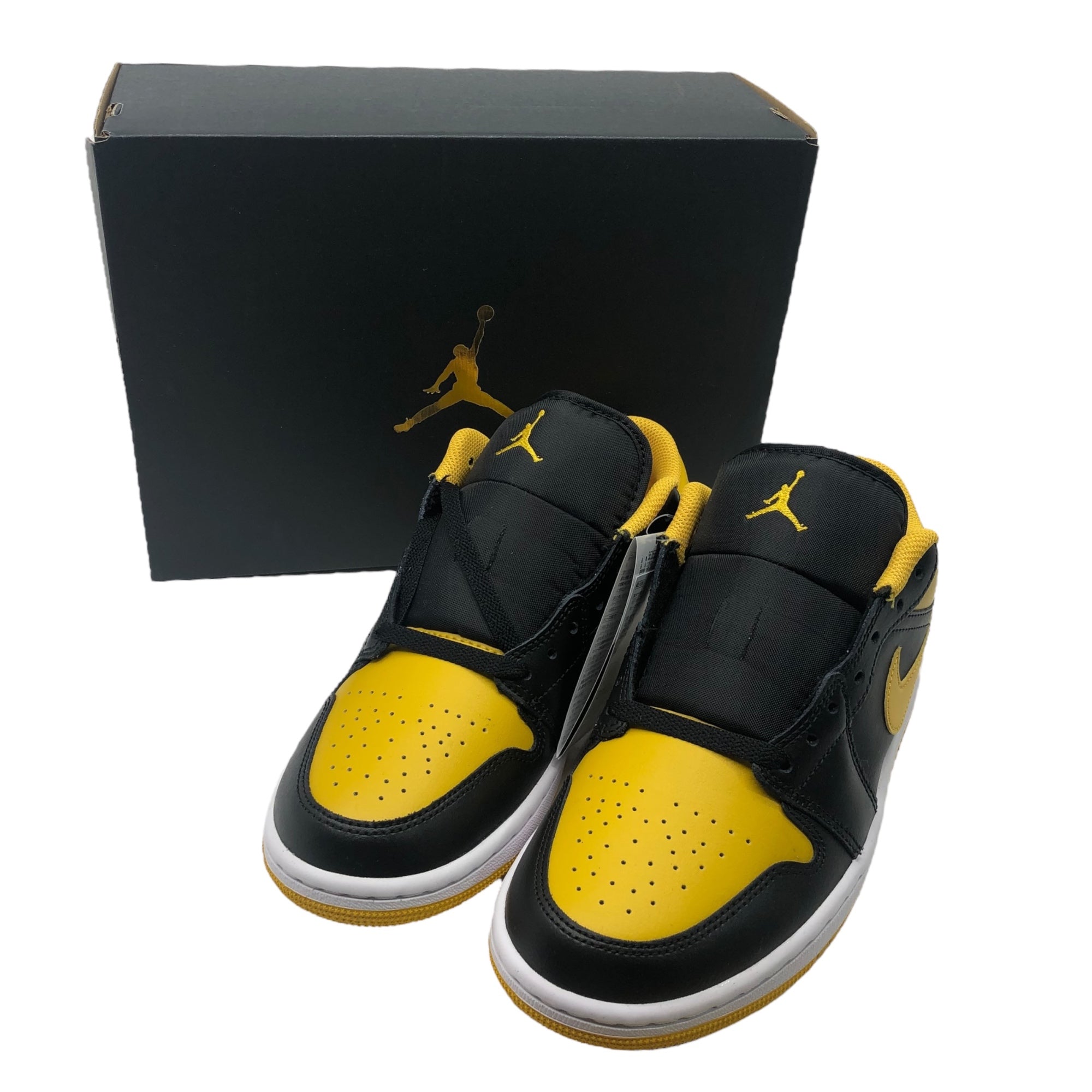 NIKE(ナイキ) AIR JORDAN 1 LOW エアジョーダン 1 ロー 553558-072 25.5cm イエローオークル×ブラック ローカット スニーカー