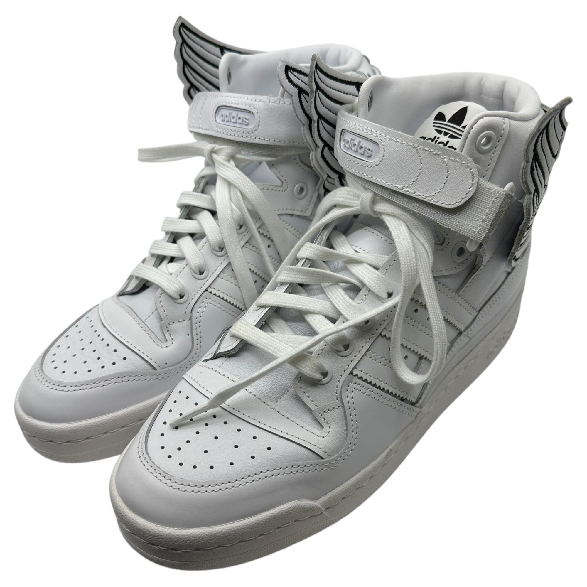 adidas × Jeremy Scott (アディダス × ジェレミースコット) Forum High4.0 NEW WINGS ジェレミースコット フォーラム ハイ ニューウィングス スニーカー GX9445 26.5cm ホワイト×ブラック