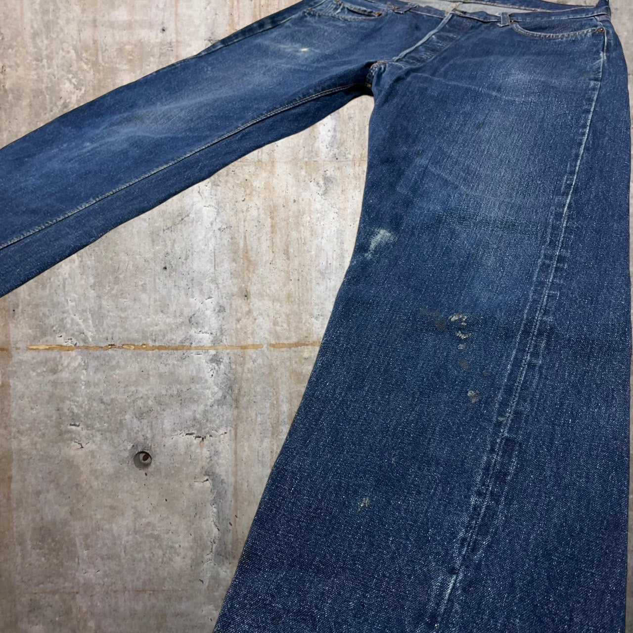 Levi's(リーバイス) 70's 66前期501vintage denim pants/ヴィンテージデニムパンツ/ストレート 表記無し(W37程度) インディゴ/濃紺 1975年1月製造 70年代 70s スモールe 赤耳