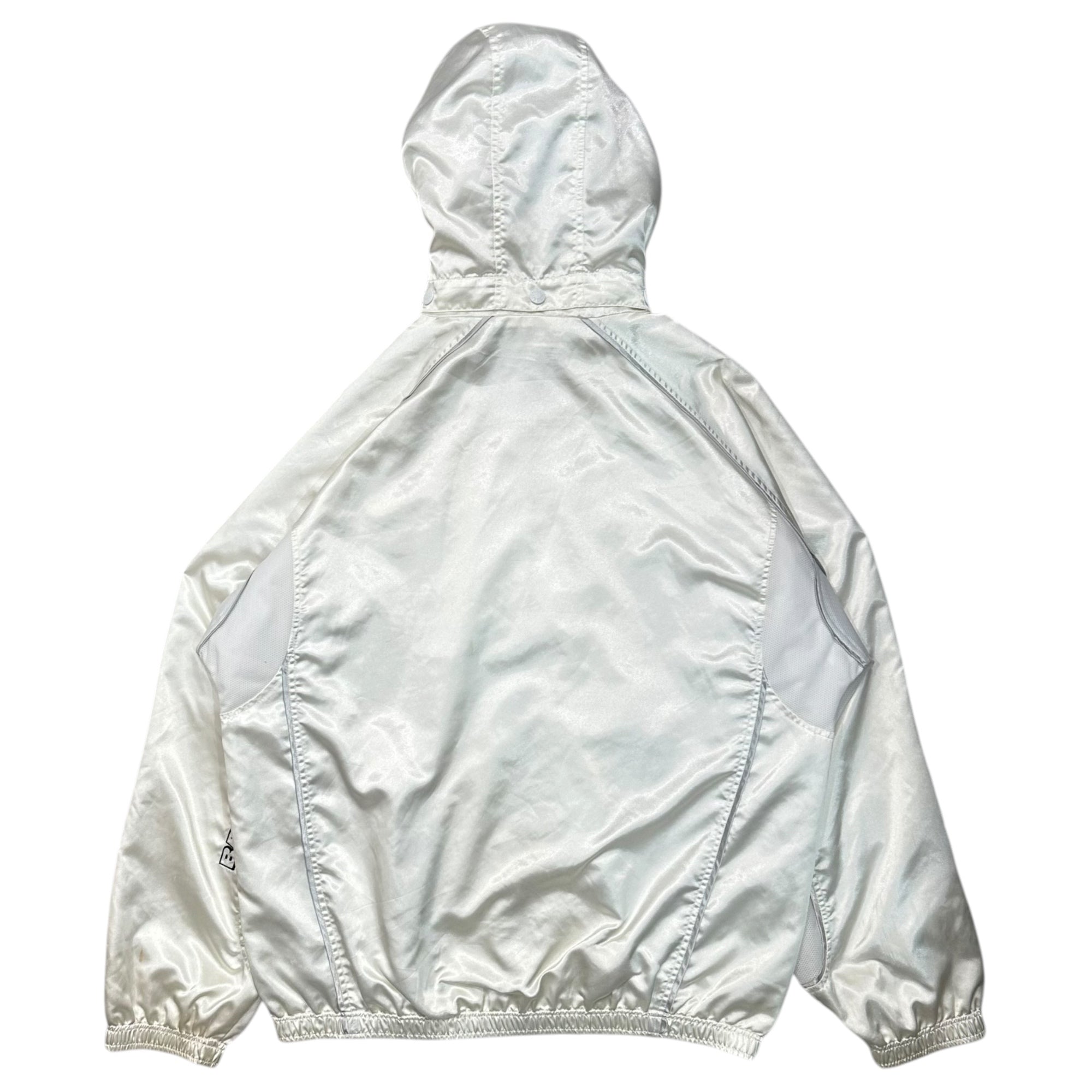 A BATHING APE(アベイシングエイプ) 00's A logo nylon hoodie ロゴ ナイロン パーカー M ホワイト