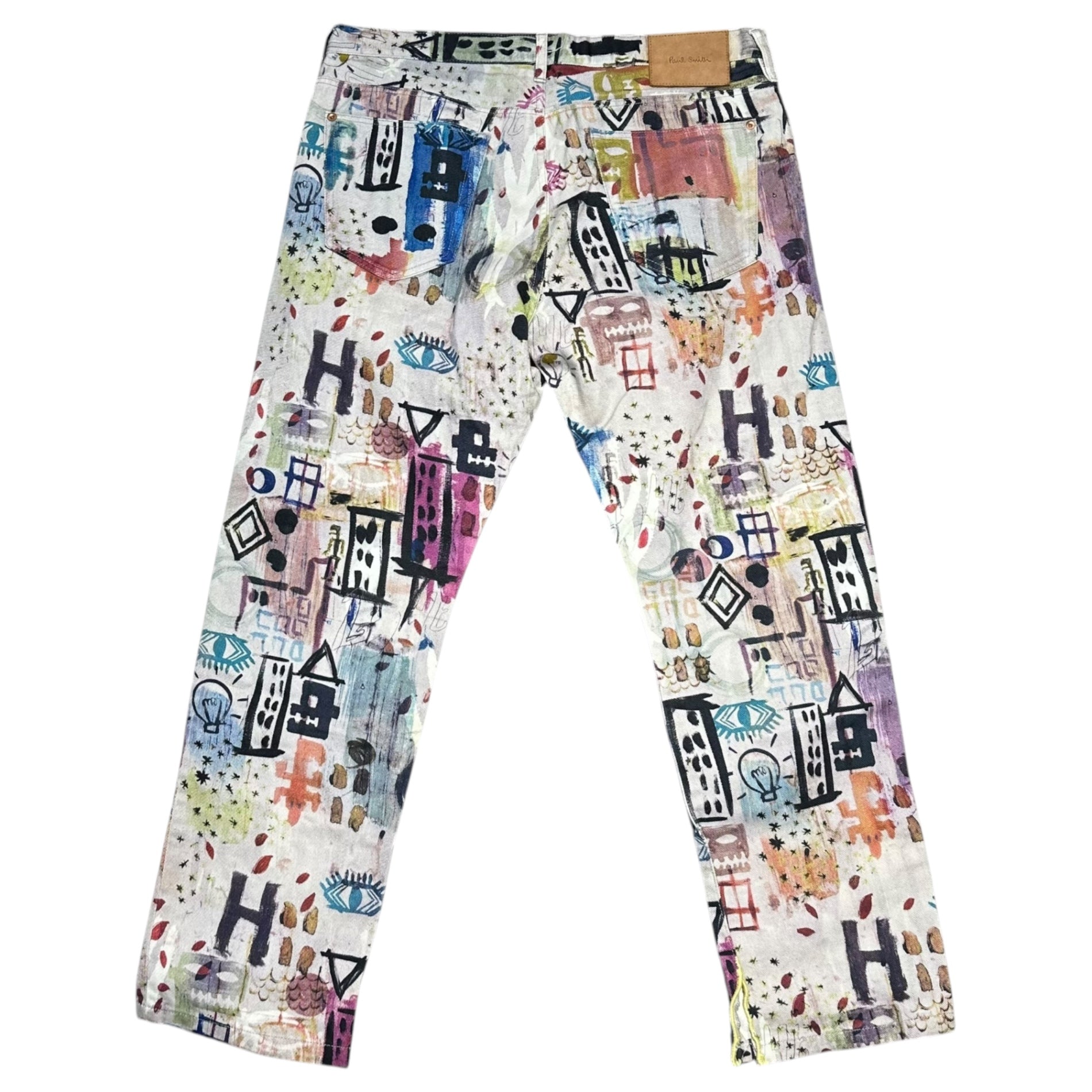 Paul Smith JEANS(ポールスミスジーンズ) Jean-Michel Basquiat All-Print Straight Pants ジャン=ミシェル・バスキア オールプリント ストレート パンツ PJ-E5001*-62418 XXL マルチカラー