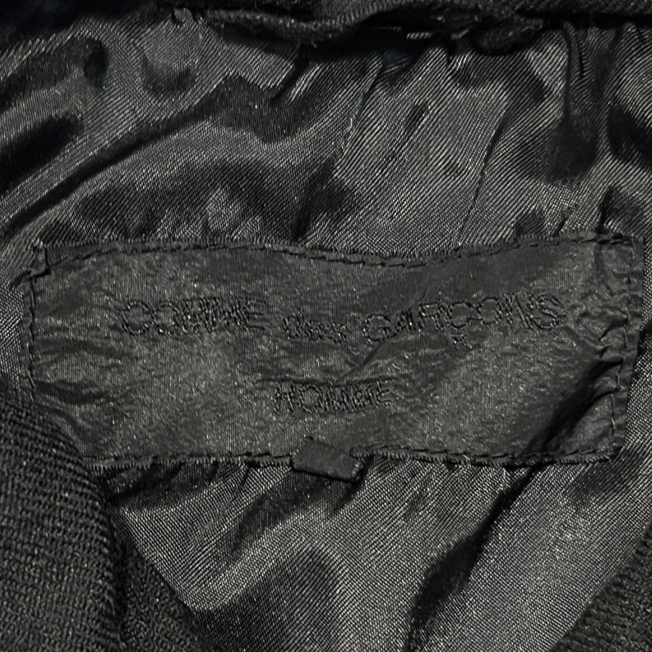 COMME des GARCONS HOMME(コムデギャルソンオム) 09AW Product Dyed Poly Fleece Swing Top 製品染め ポリ縮絨 スイングトップ ブルゾン ジャケット HD-J110 S ブラック AD2009