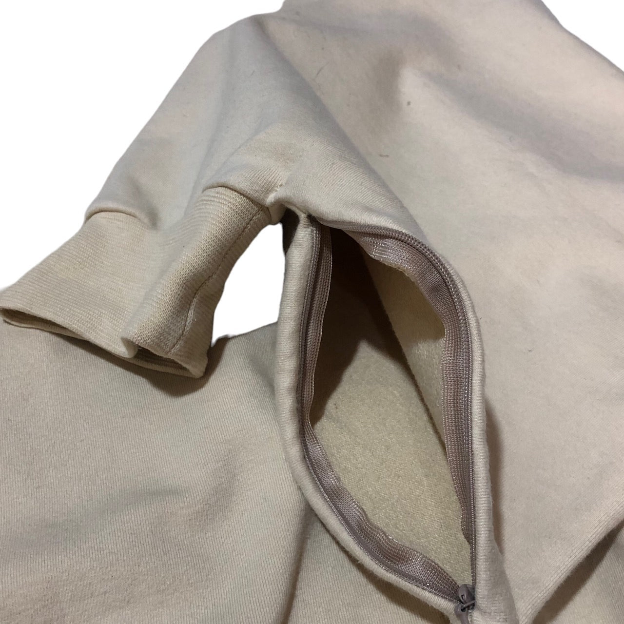 FUMITO GANRYU(フミトガンリュウ) KIMONO SLEEVE SWEAT SHIRT/キモノスリーブスウェットシャツ/着物 FU-2-CU03 SIZE 1(S~M) ベージュ