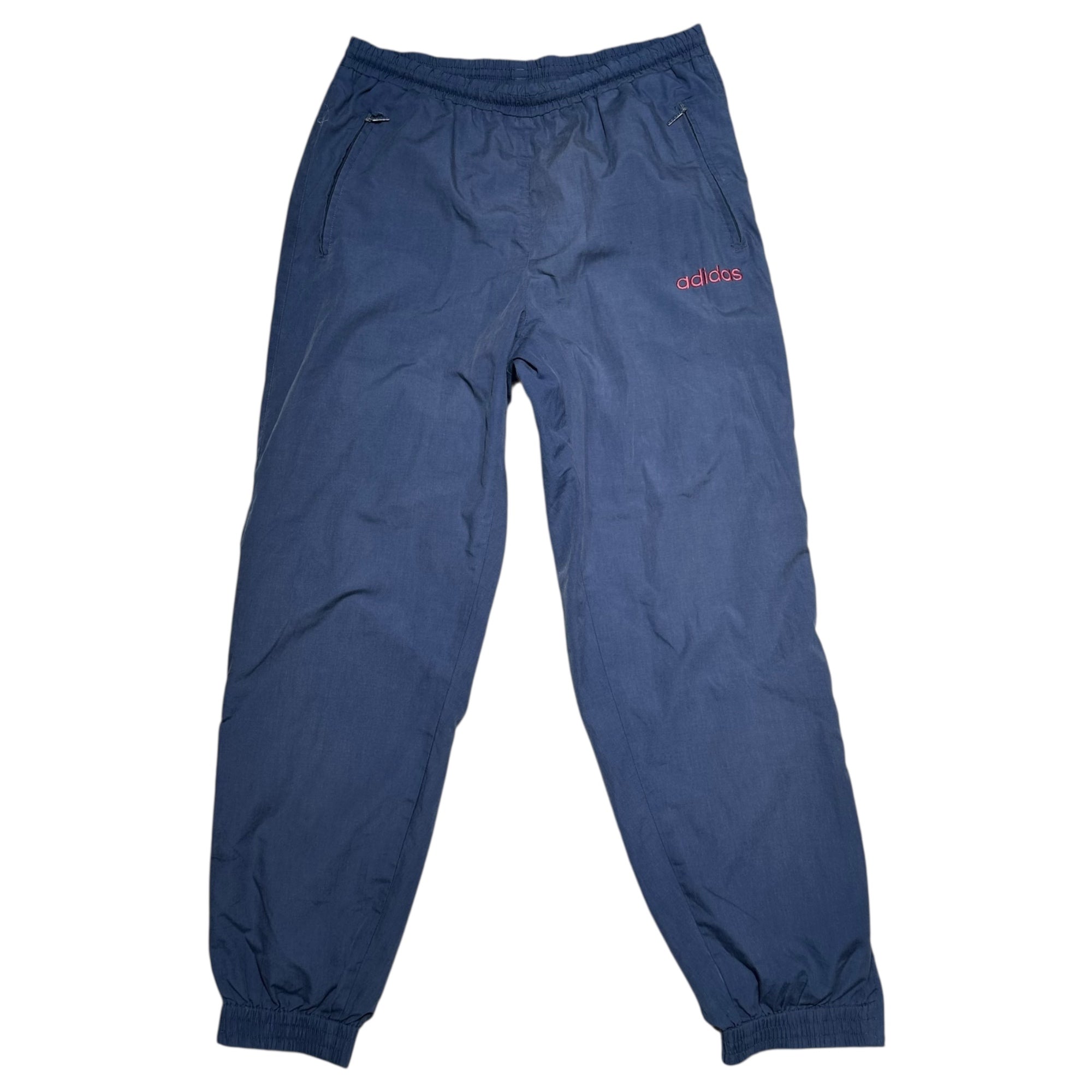 adidas(アディダス) 90's Brand Logo Embroidered Easy Tech Pants ブランドロゴ刺繍 イージー テック パンツ D7 F186 L~XL程度 ブルー×レッド