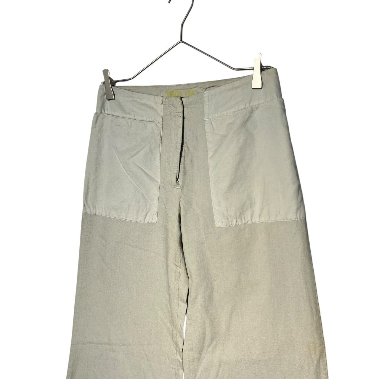 Maison Martin Margiela(メゾン マルタンマルジェラ) 04SS Different fabric pocket parachute pants 異素材 ポケット パラシュート パンツ 38 ベージュ ⑥ ここのえ 本人期 初期 ミリタリー