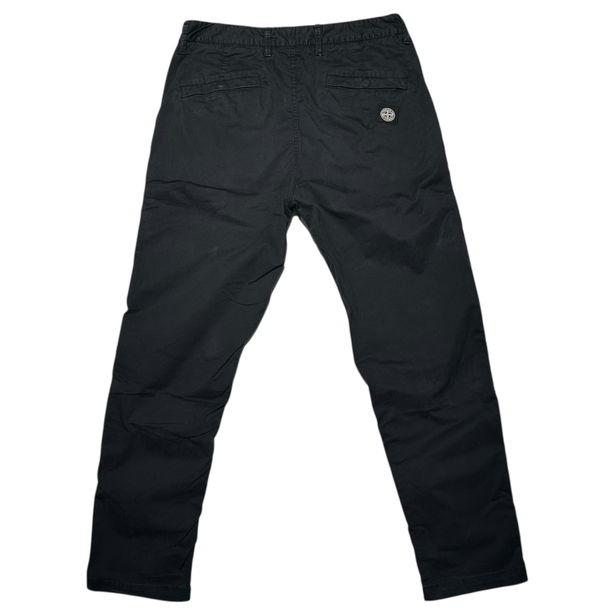 STONE ISLAND(ストーンアイランド) 20SS Garment-Dyed Chino Pants ガーメントダイ チノ パンツ 721531519 W32 ブラック