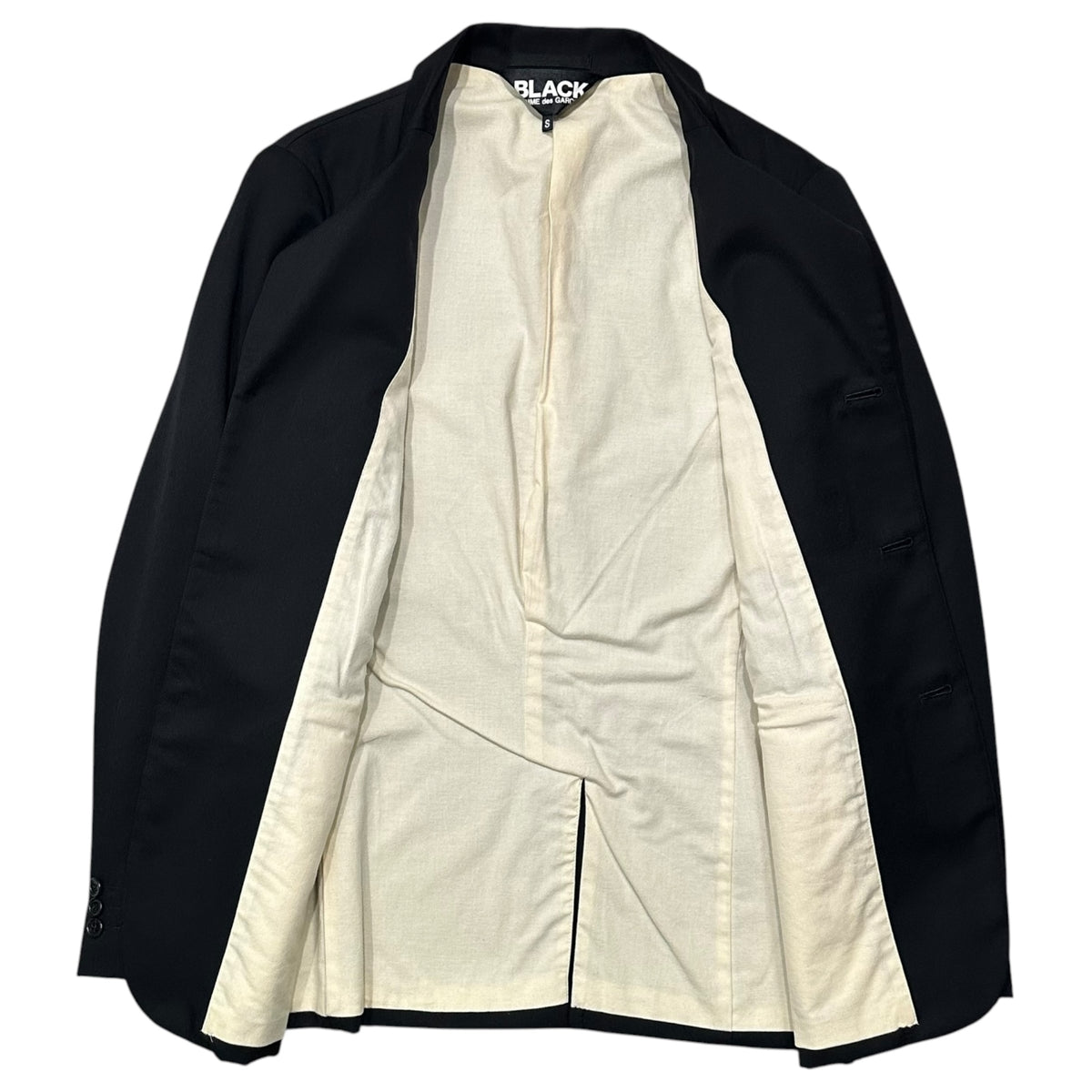 BLACK COMME des GARCONS(ブラックコムデギャルソン) 2011AW Wool 3B Jacket ウール 3B ジャケット 1H-J202 S ブラック AD2011 テーラード