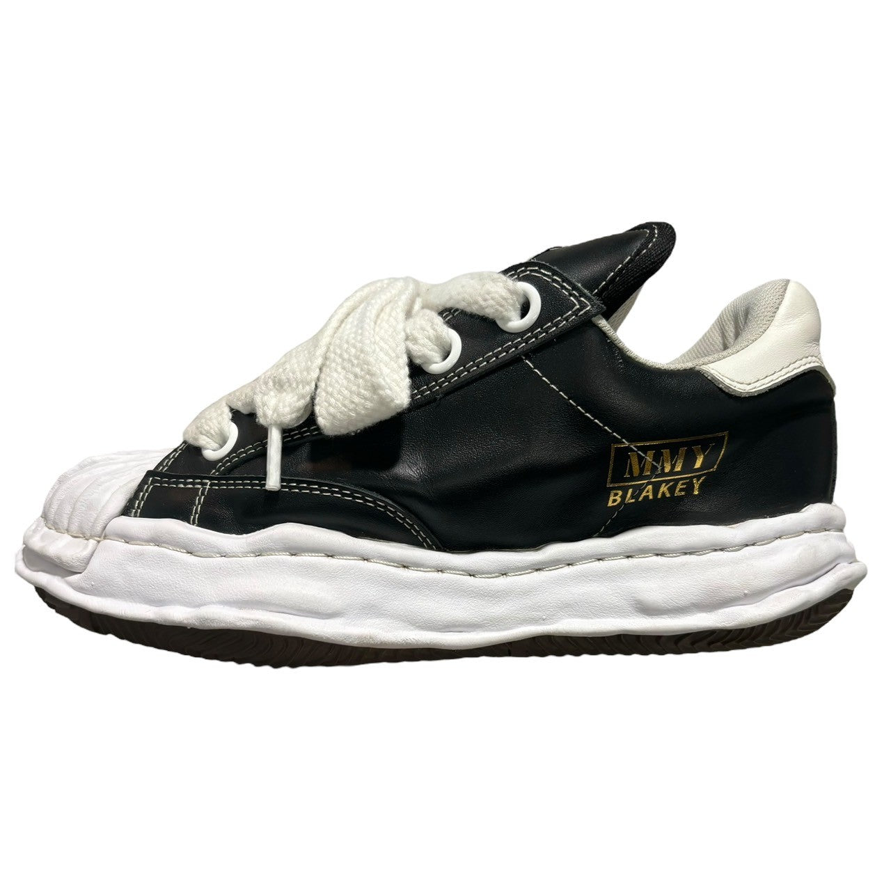 Maison MIHARA YASUHIRO(メゾンミハラヤスヒロ) "BLAKEY" original stc sole leather puffer Low-Top sneaker ブレイキ― パファー オリジナルソール レザー スニーカー A12FW723 42(26.5cm程度) ブラック