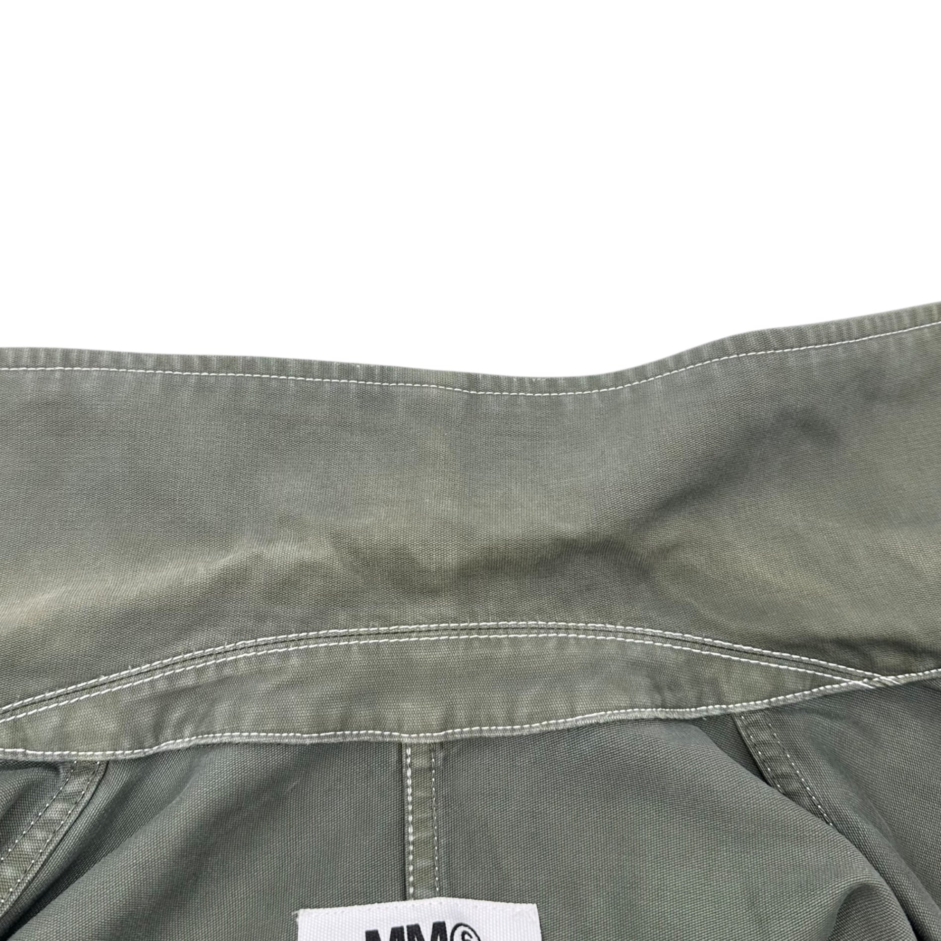 MM6 Maison Margiela(エムエムシックス) 18SS Oversized Military Style Short Sleeve Dress Coat オーバーサイズ ミリタリーテイスト ショートスリーブ ワンピース コート S52AH0008 S48447 36(S程度) セージグリーン