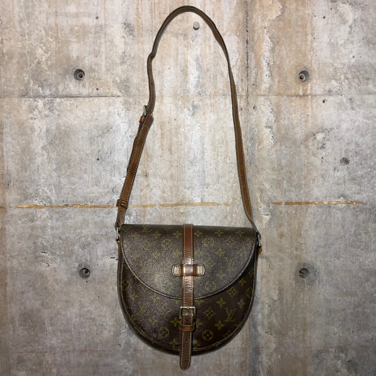 LOUIS VUITTON(ルイヴィトン) 70’s シャンティGM モノグラム ショルダー バッグ M51232 GM ブラウン/モノグラム ECLAIRジップ 推定70年代