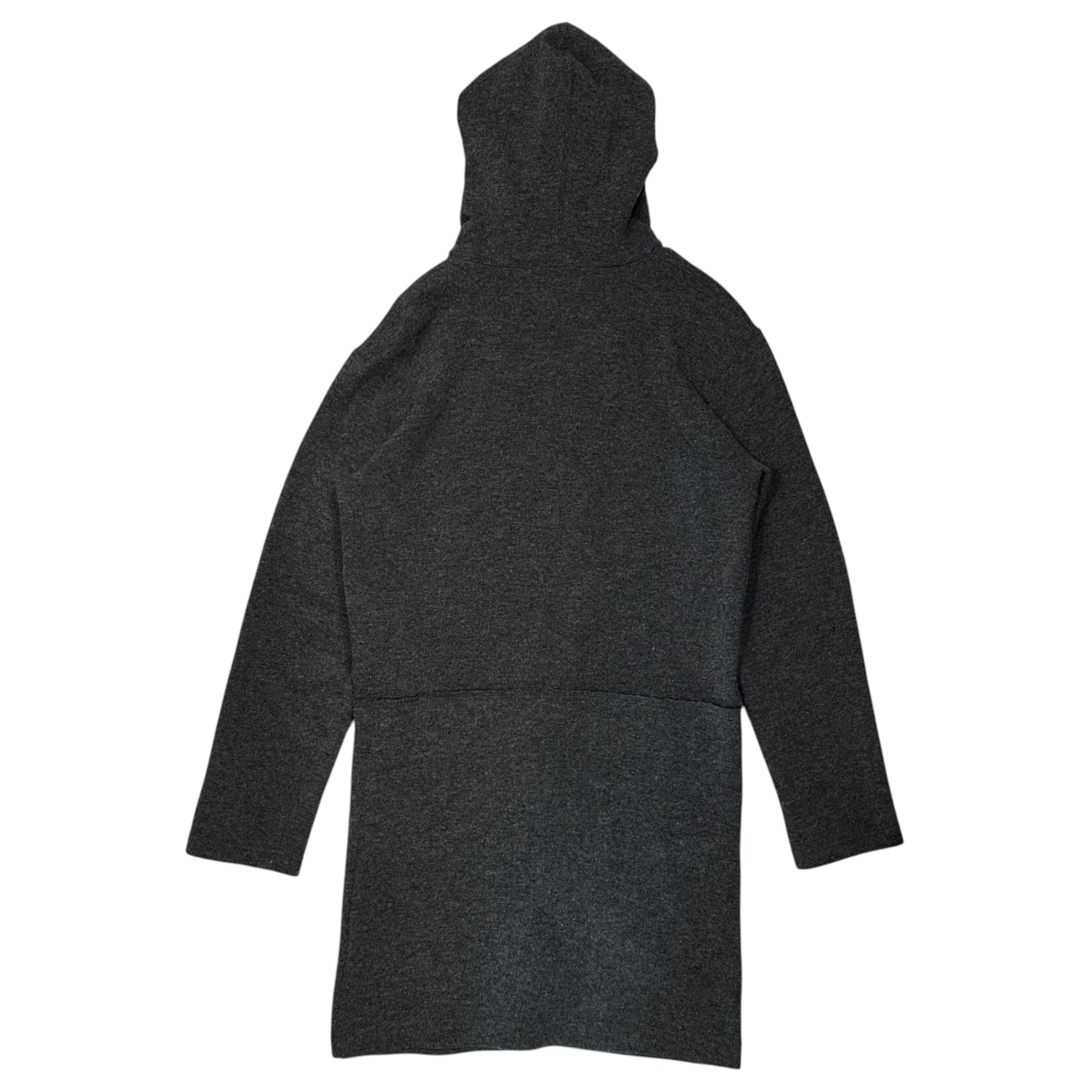 COMME des GARCONS HOMME PLUS(コムデギャルソンオムプリュス) 13AW Layered Wool Long Hoodie レイアード ウール ロング パーカー PL-T059 S グレー AD2013