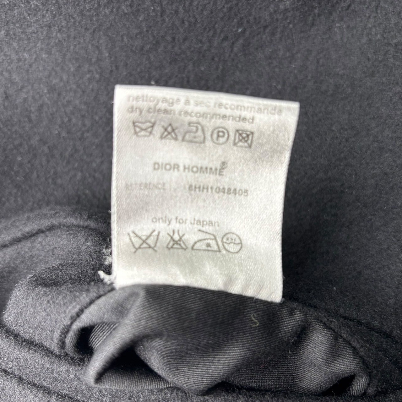 Dior HOMME(ディオールオム) 06AW Short-length melton double chester coat ショート レングス メルトン ダブル チェスター コート 6HH1048405 44(S) ブラック These Grey Days期 エディ・スリマン期