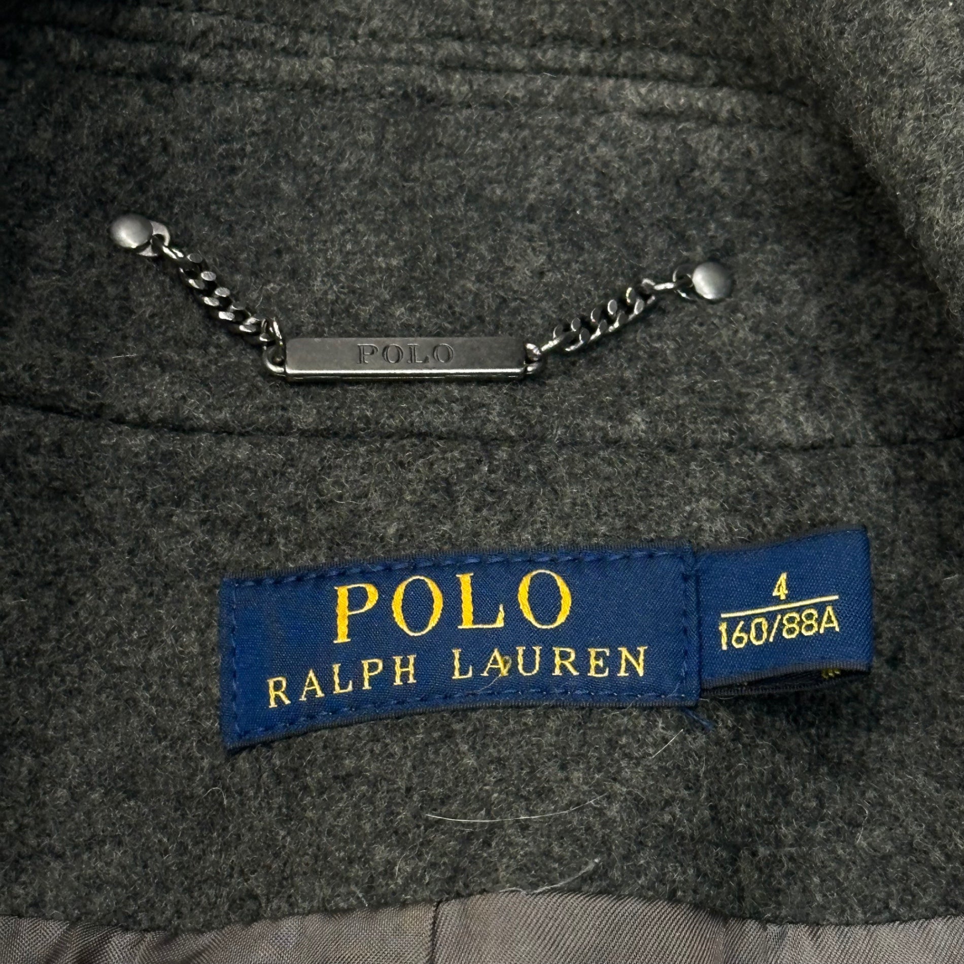 POLO RALPH LAUREN(ポロラルフローレン) Wool Melton Short P Coat ウール メルトン ショート P コート 211568332001 4 160/88A(SM程度) グレー