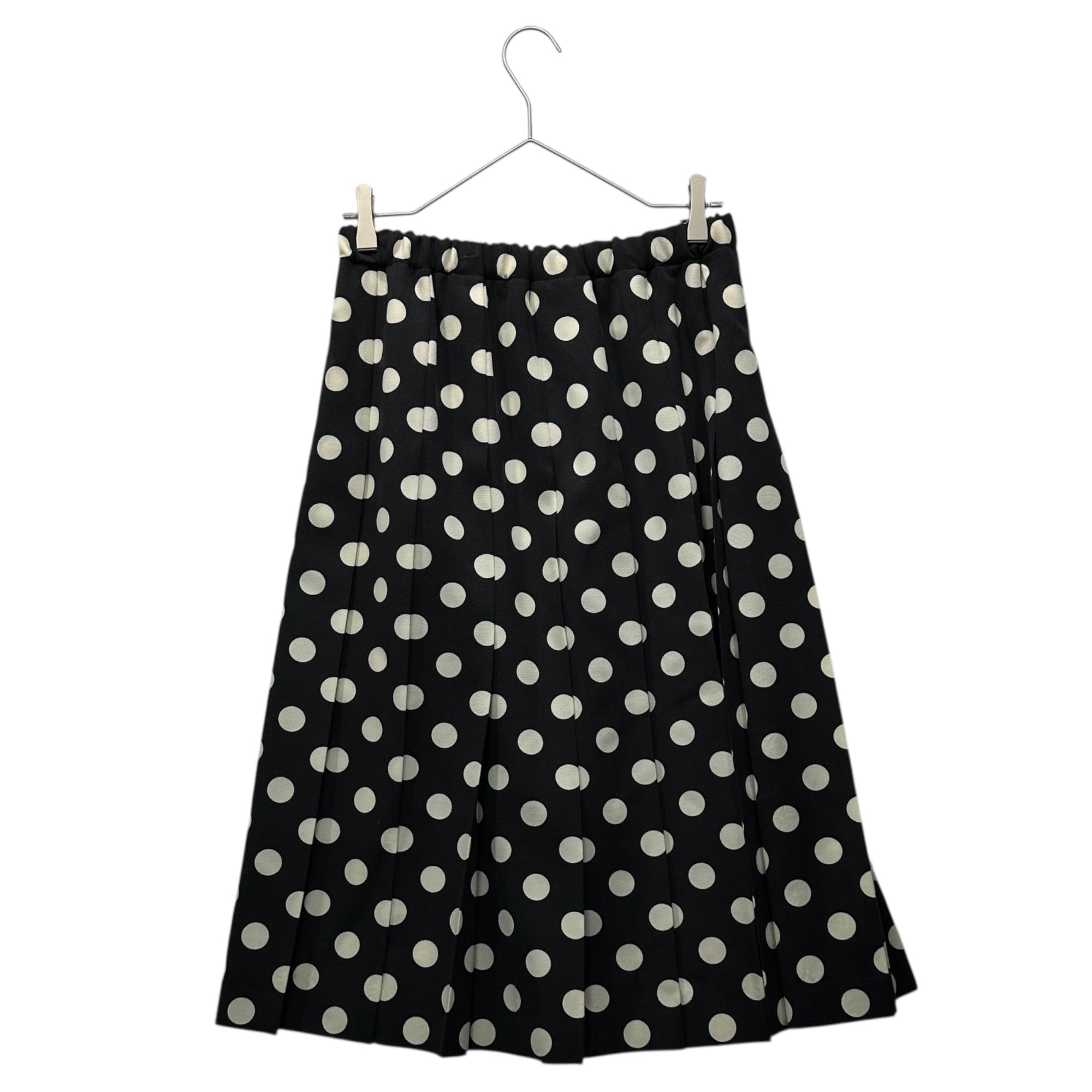 tricot COMME des GARCONS(トリココムデギャルソン) 13SS Polka Dot Wool Pleated Skirt ドット ウール プリーツ スカート TK-S204 FREE ブラック×オフホワイト AD2012