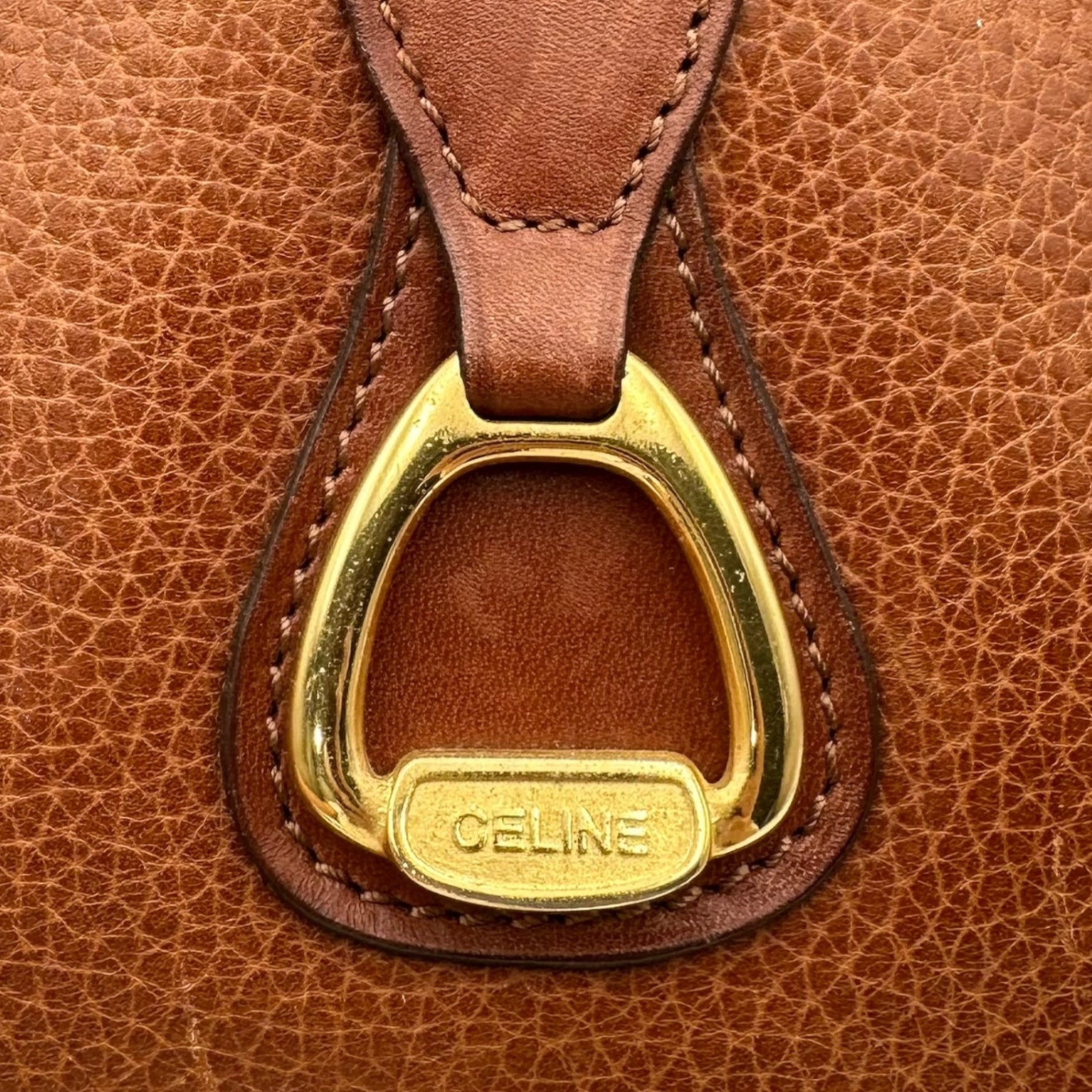 CELINE(セリーヌ) VINTAGE LEATHER SHOULDER BAG ヴィンテージ レザー ショルダー バッグ ブラウン