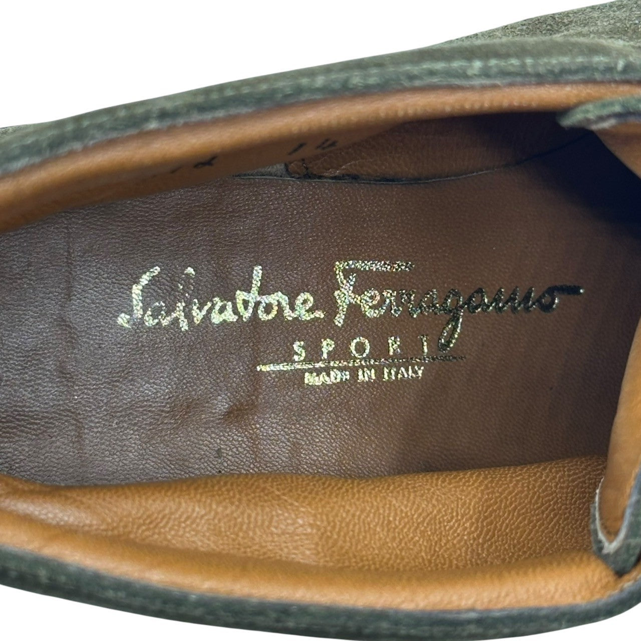 Salvatore Ferragamo(サルヴァトーレフェラガモ) SPORTS Suede leather chucker boots スウェード レザー チャッカー ブーツ 0372 7(24cm程度) ブラウン レザー シューズ